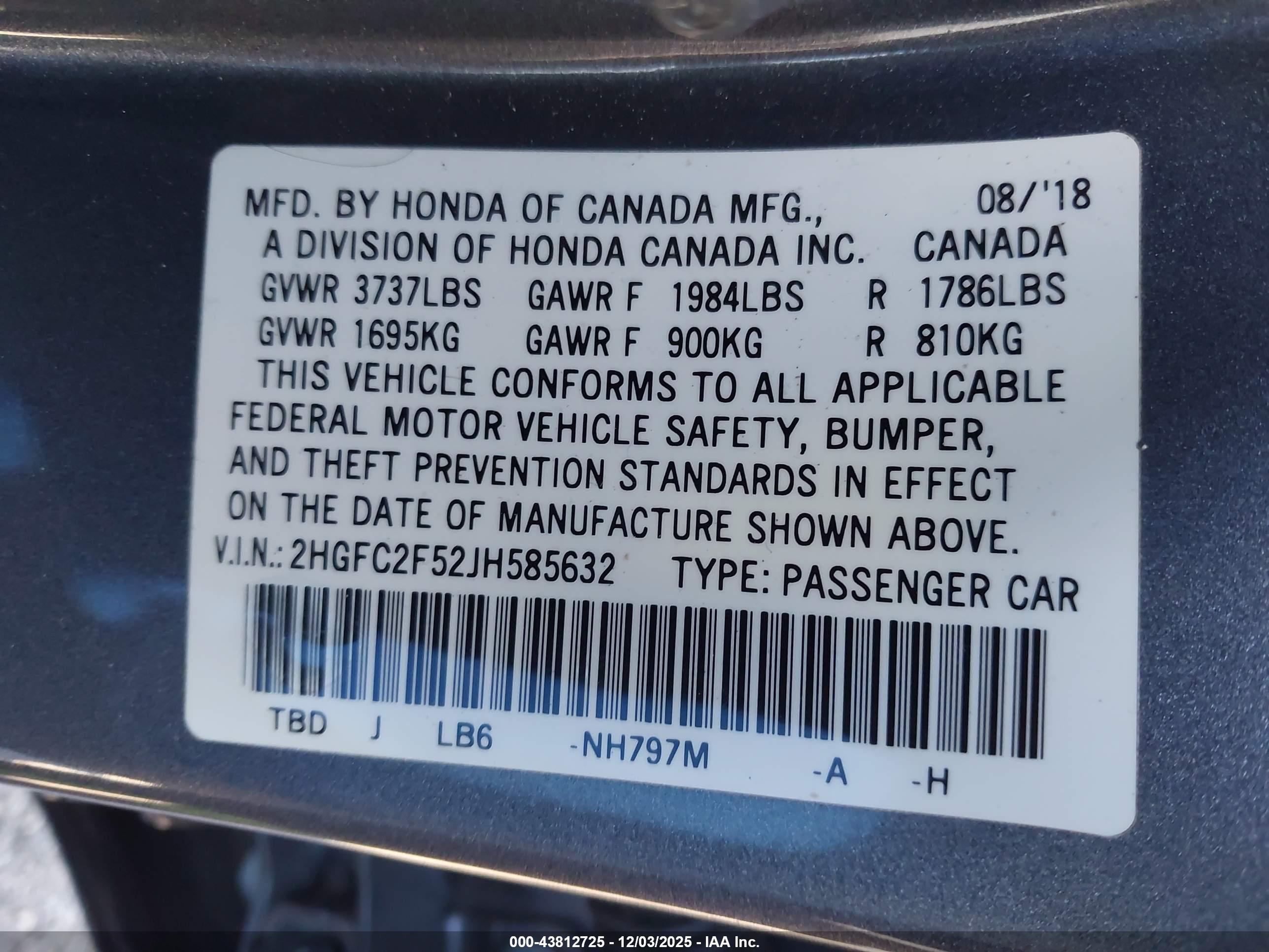 HONDA CIVIC image 9