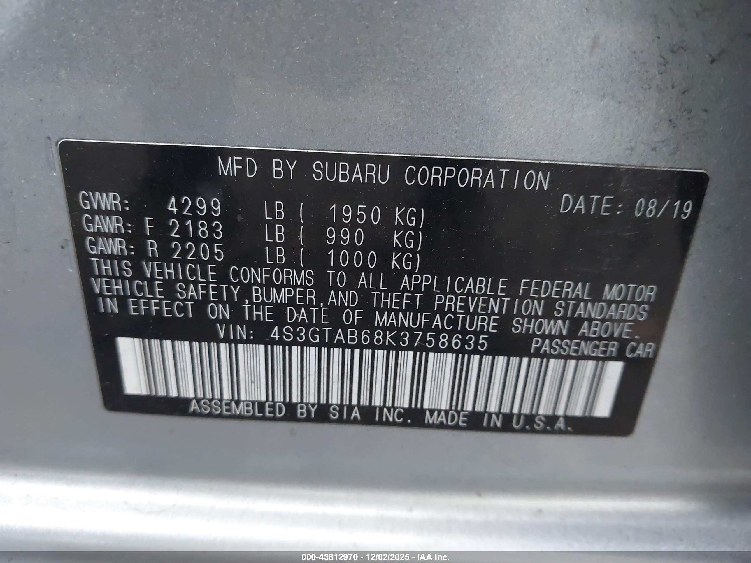 SUBARU IMPREZA image 9