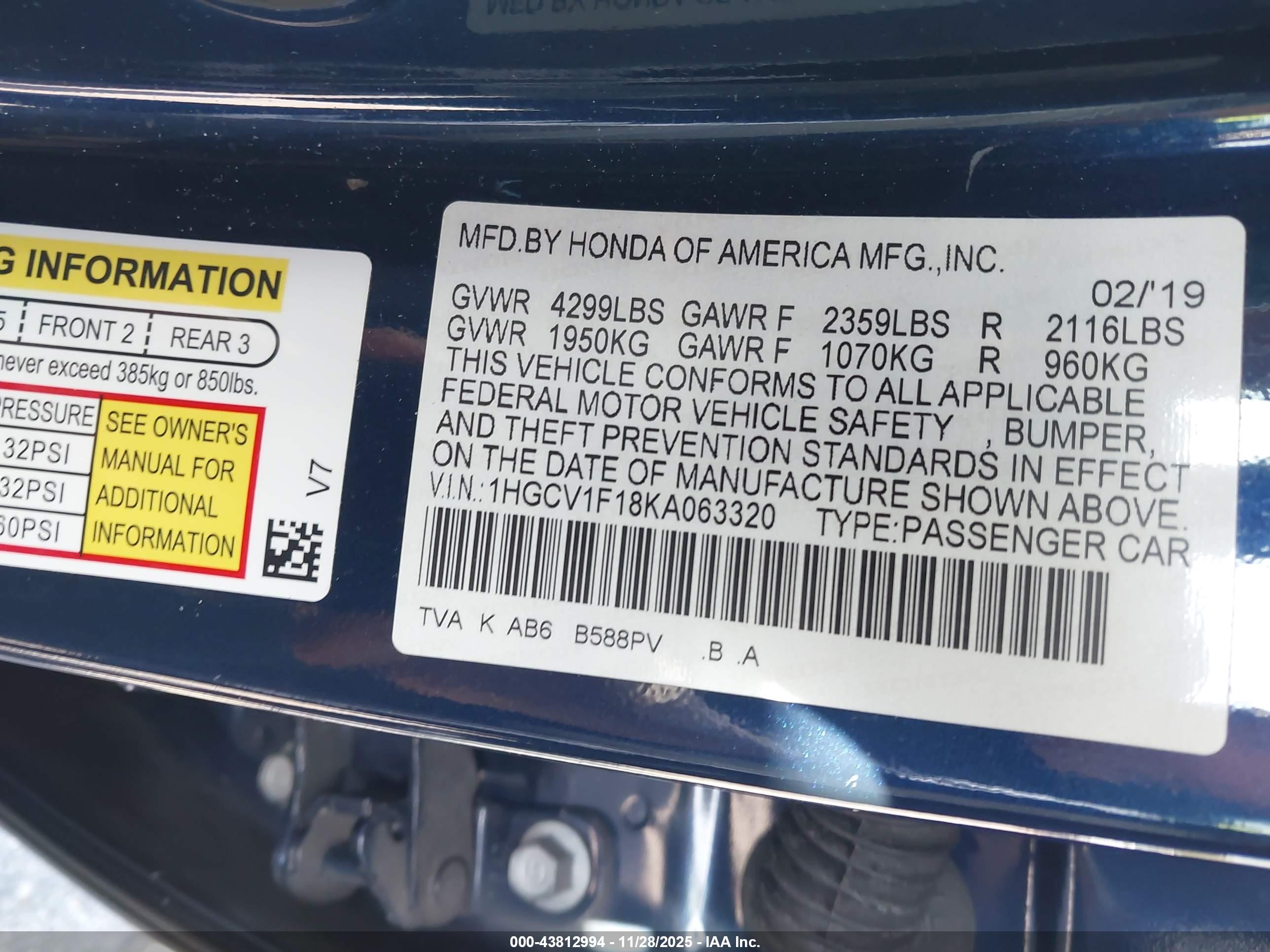 HONDA ACCORD image 9