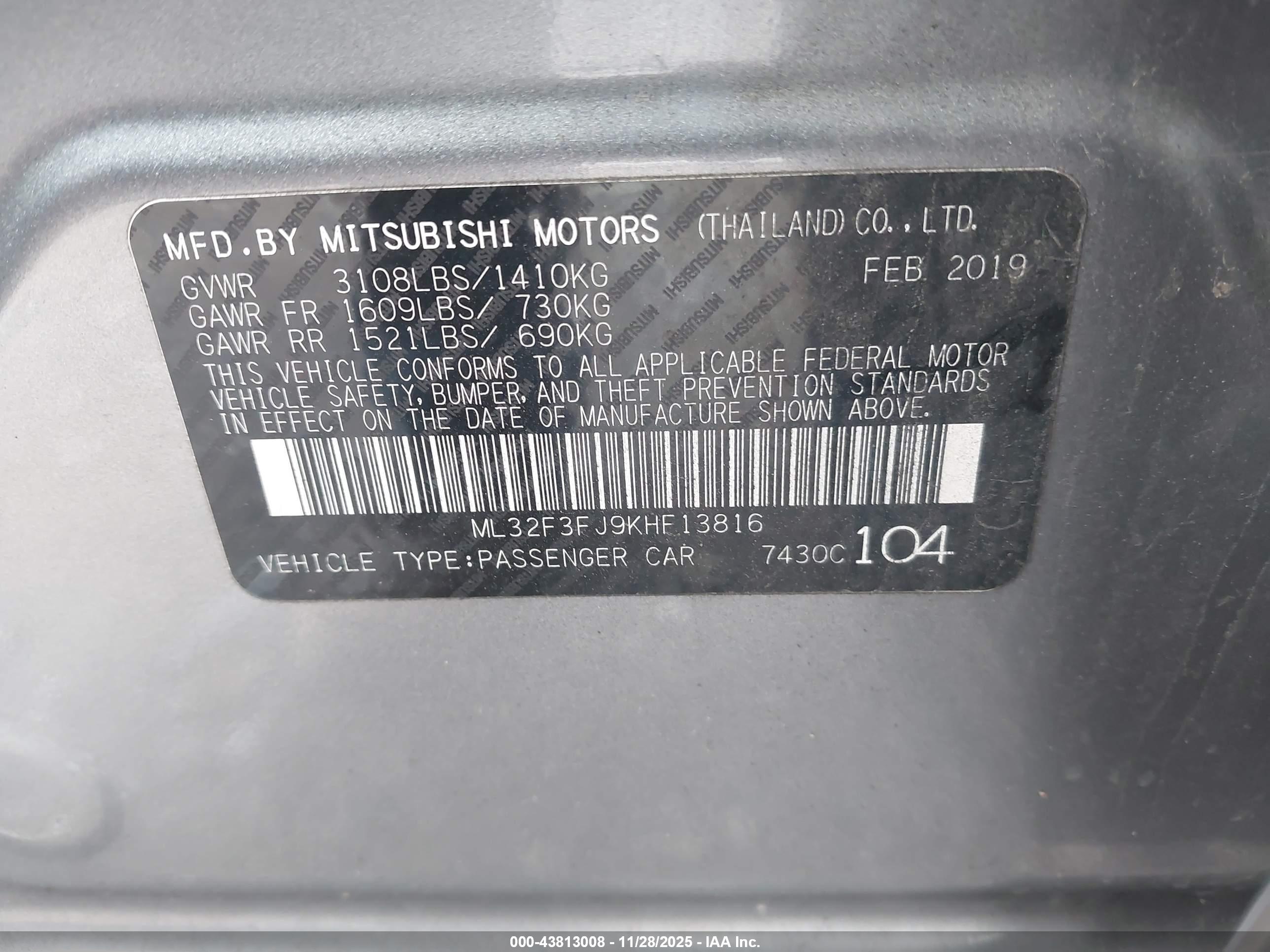 MITSUBISHI MIRAGE image 9