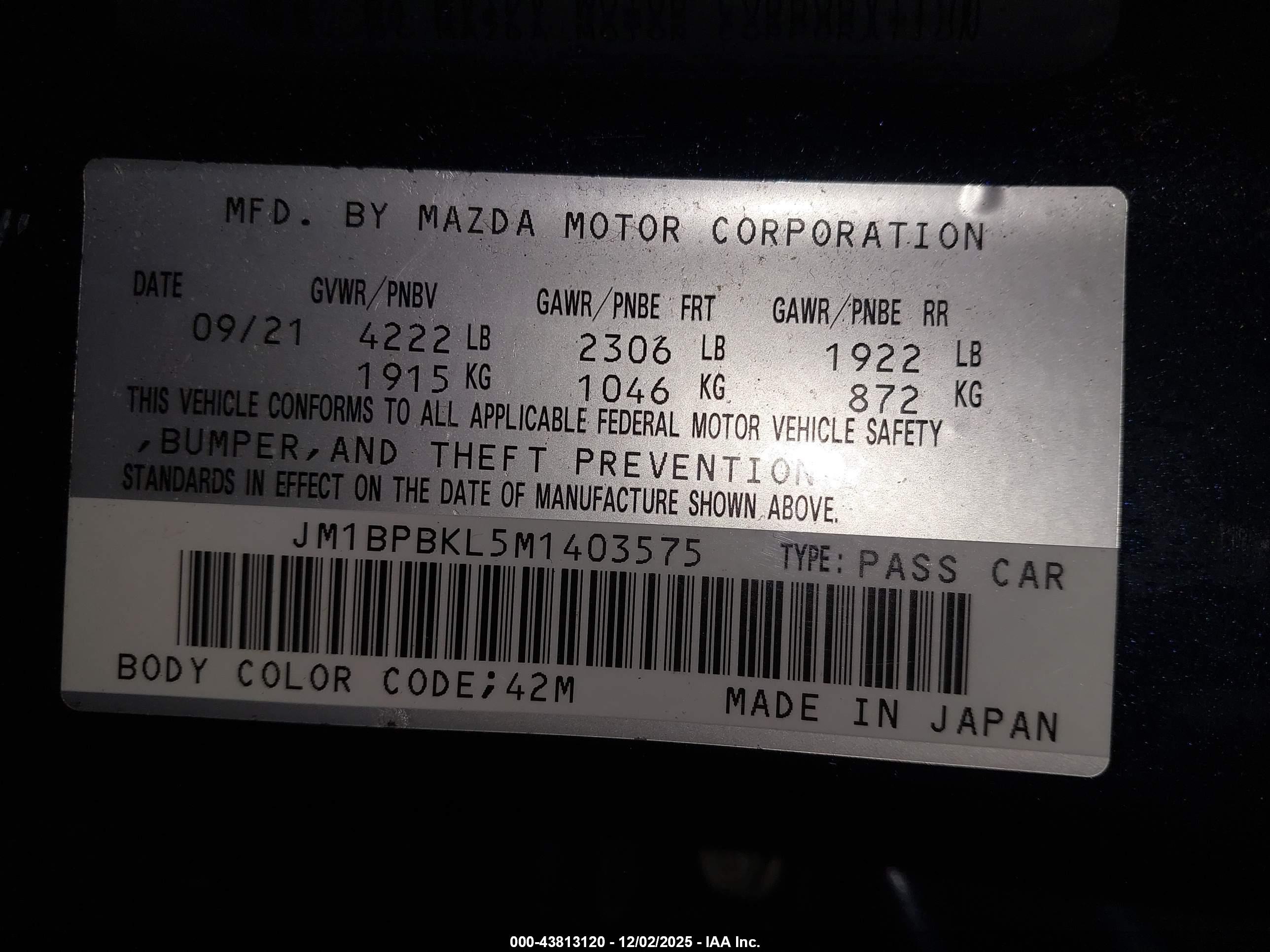 MAZDA MAZDA3 image 9