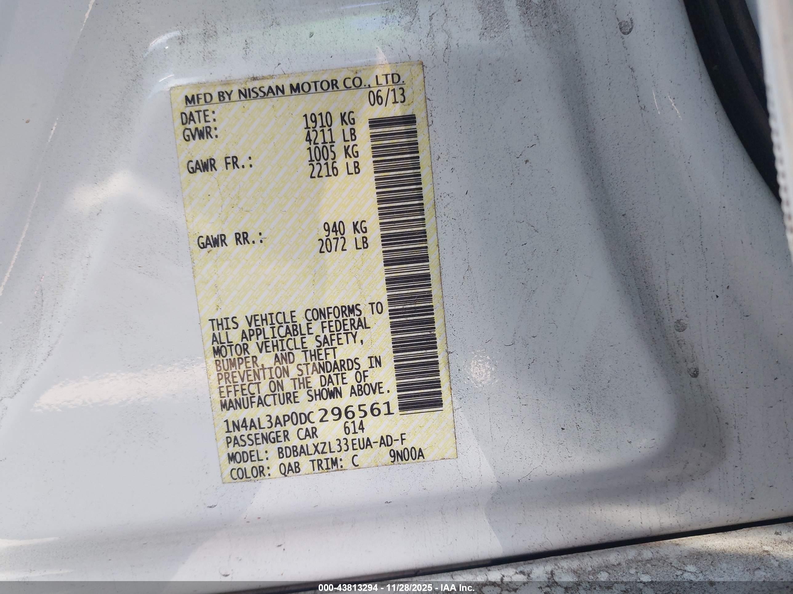 NISSAN ALTIMA image 9
