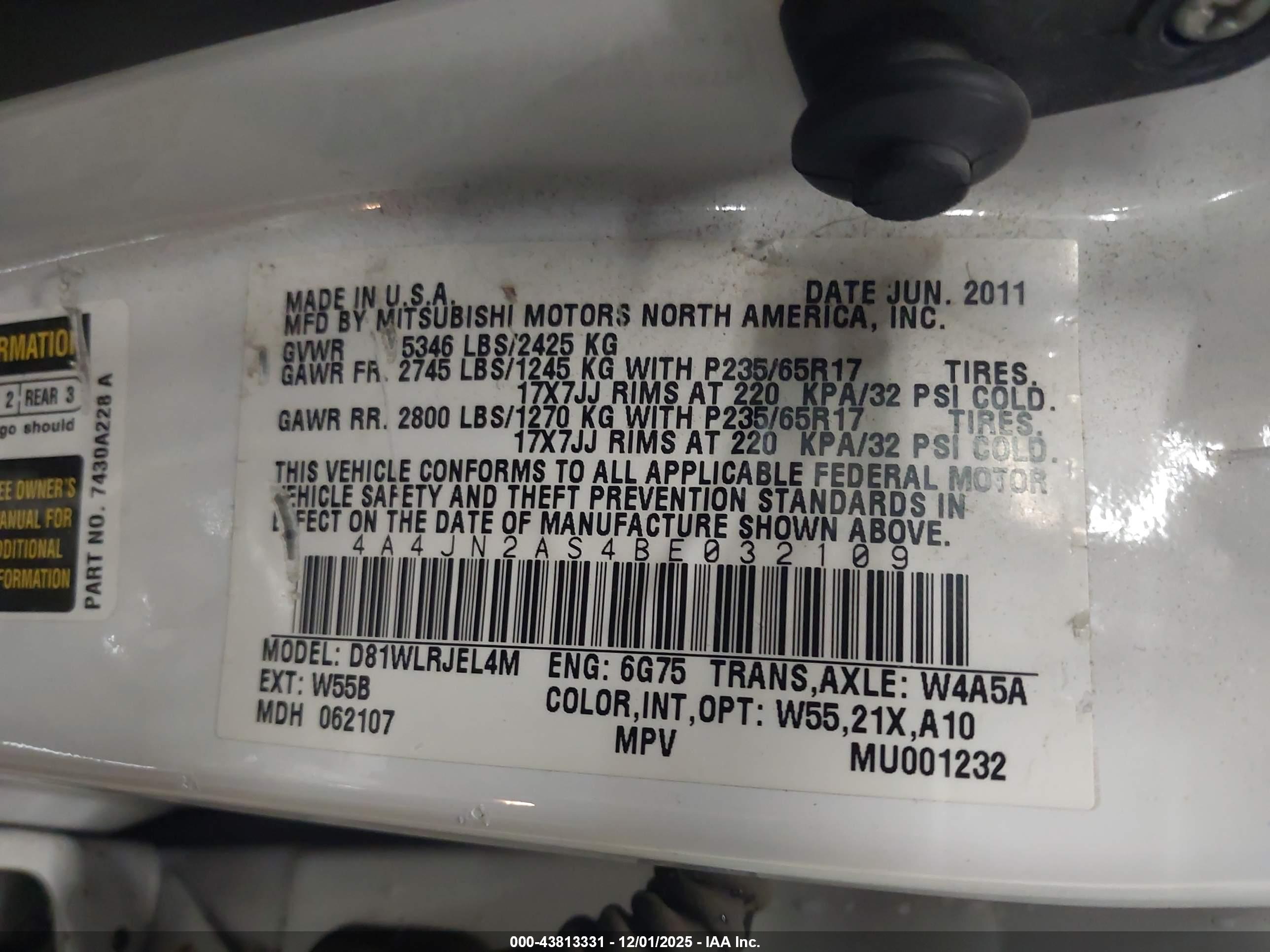 MITSUBISHI ENDEAVOR image 9