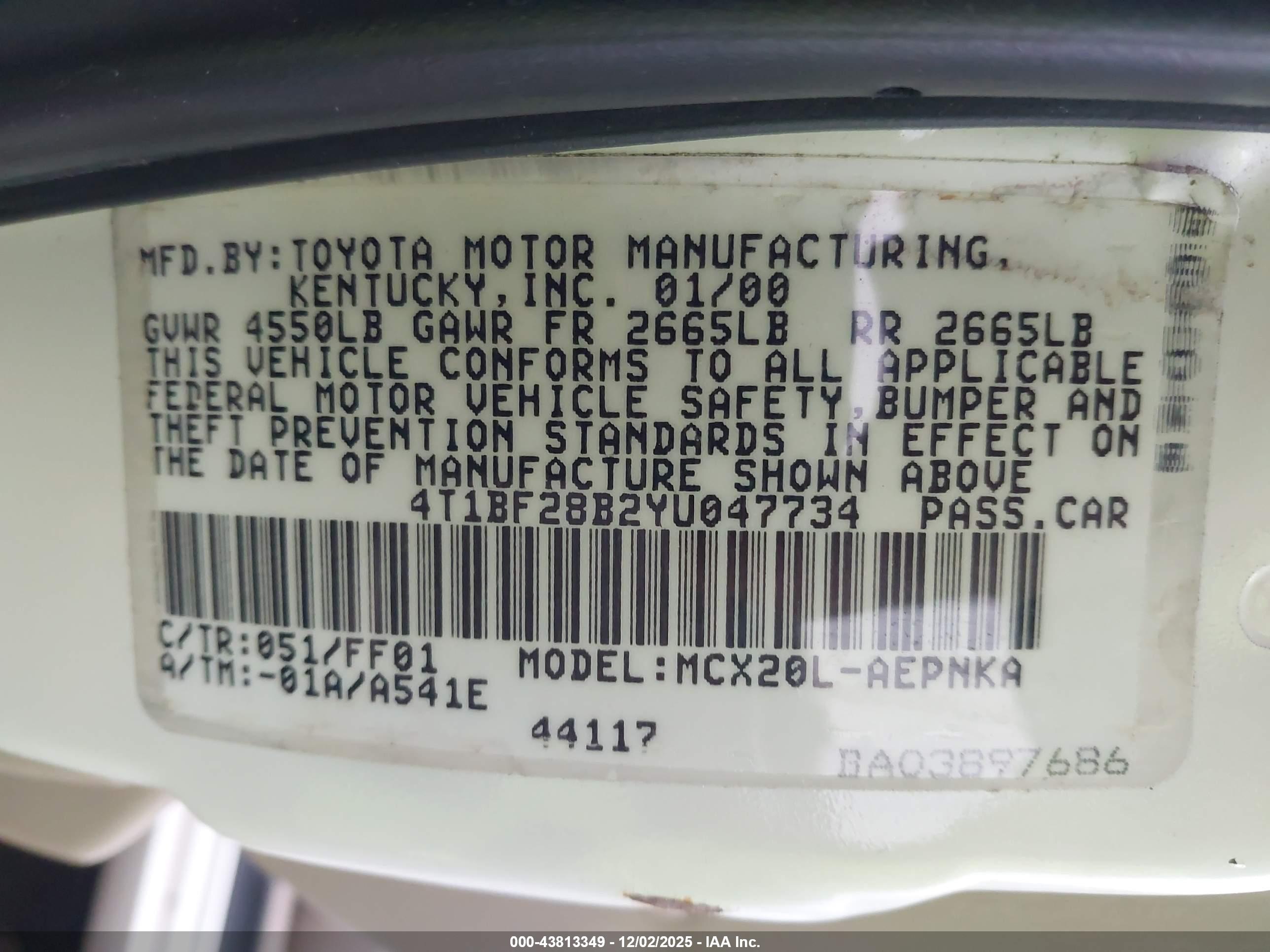 TOYOTA AVALON image 9