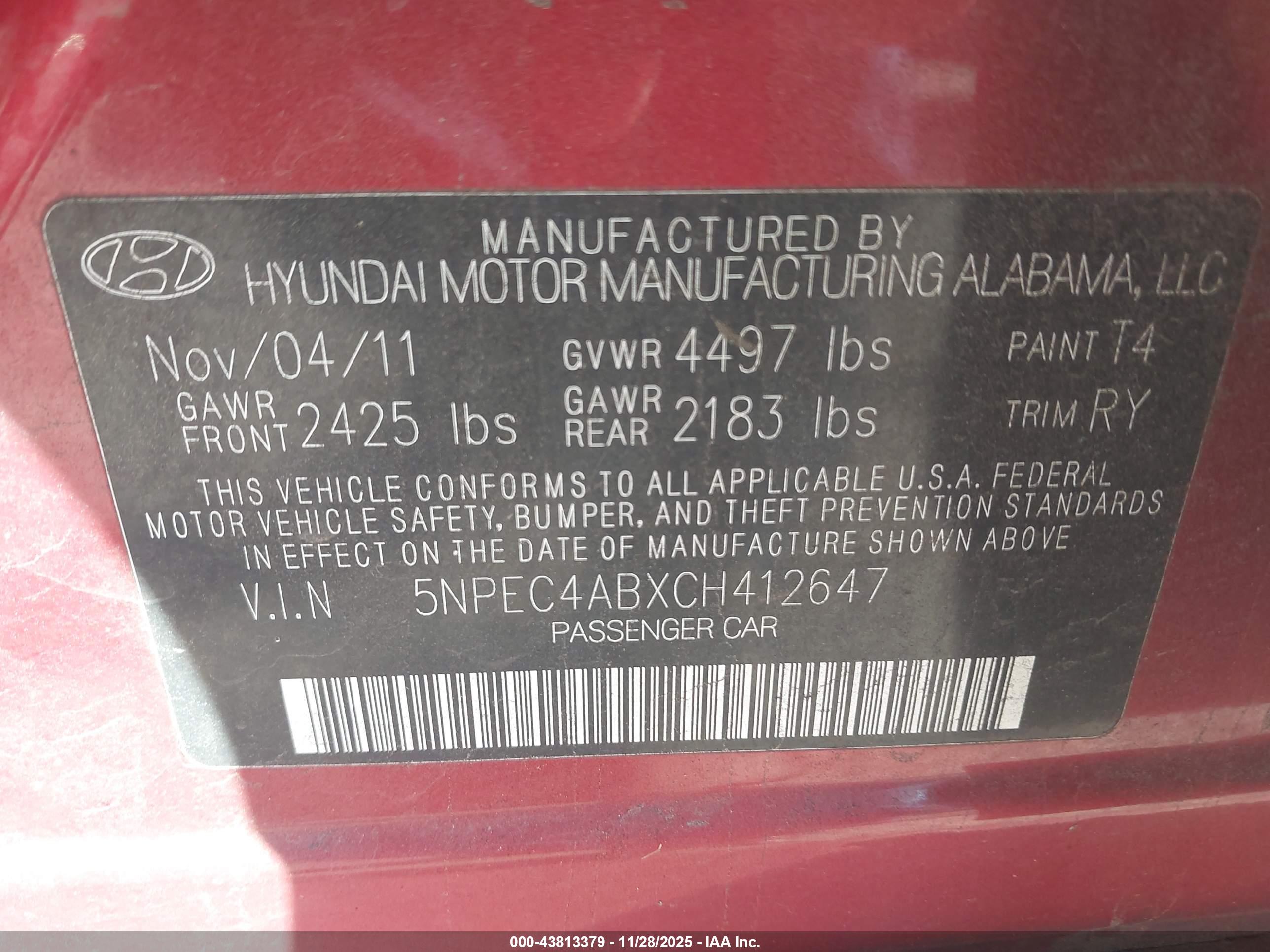 HYUNDAI SONATA image 9