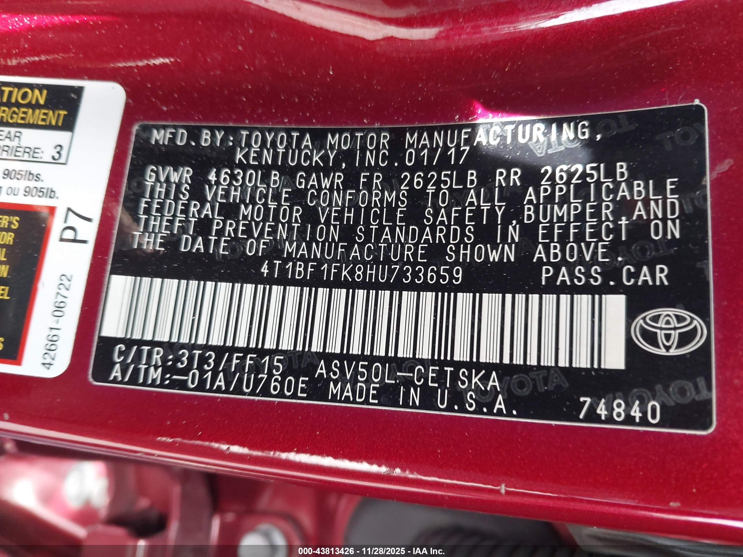 TOYOTA CAMRY image 9