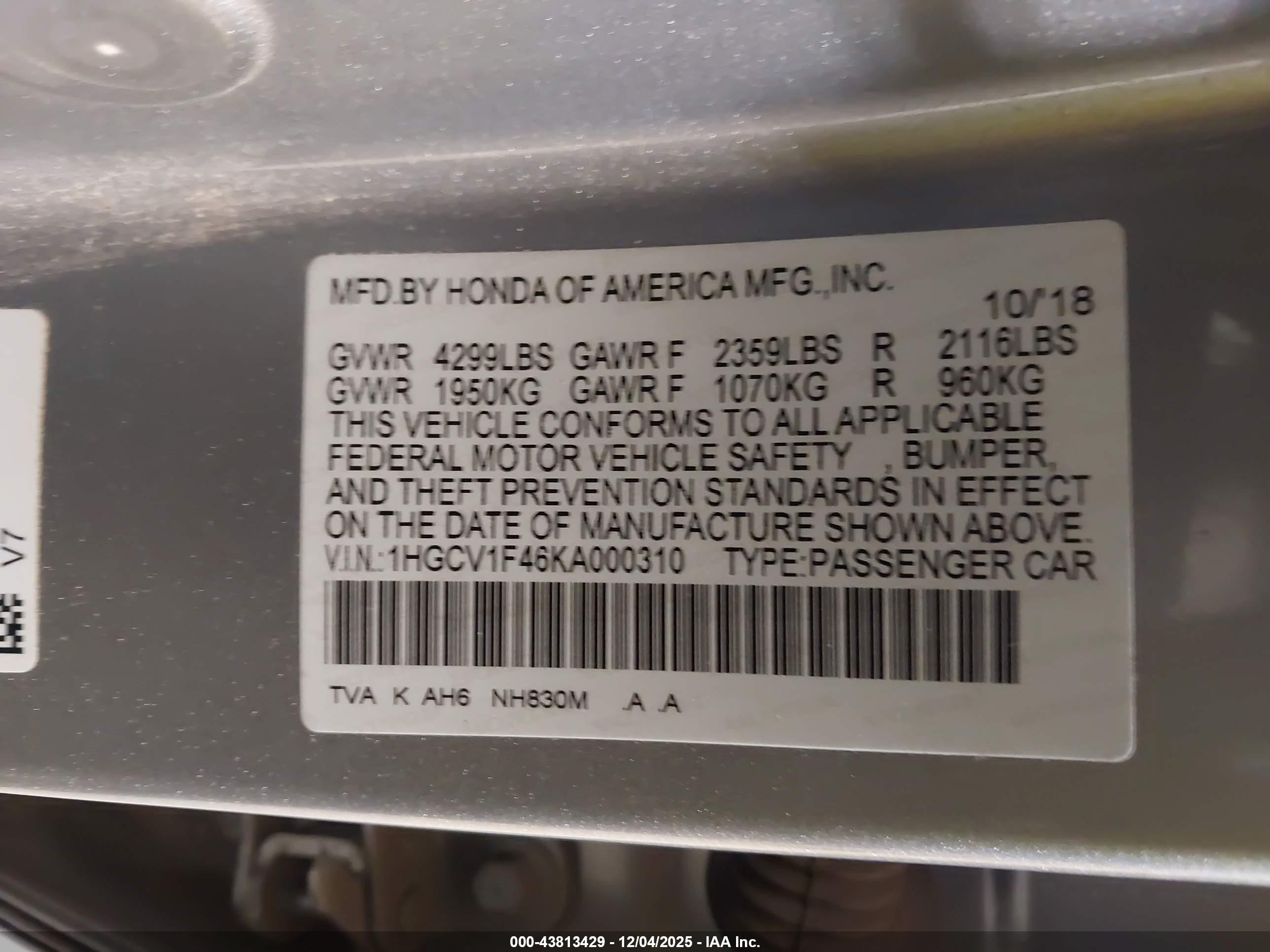 HONDA ACCORD image 9