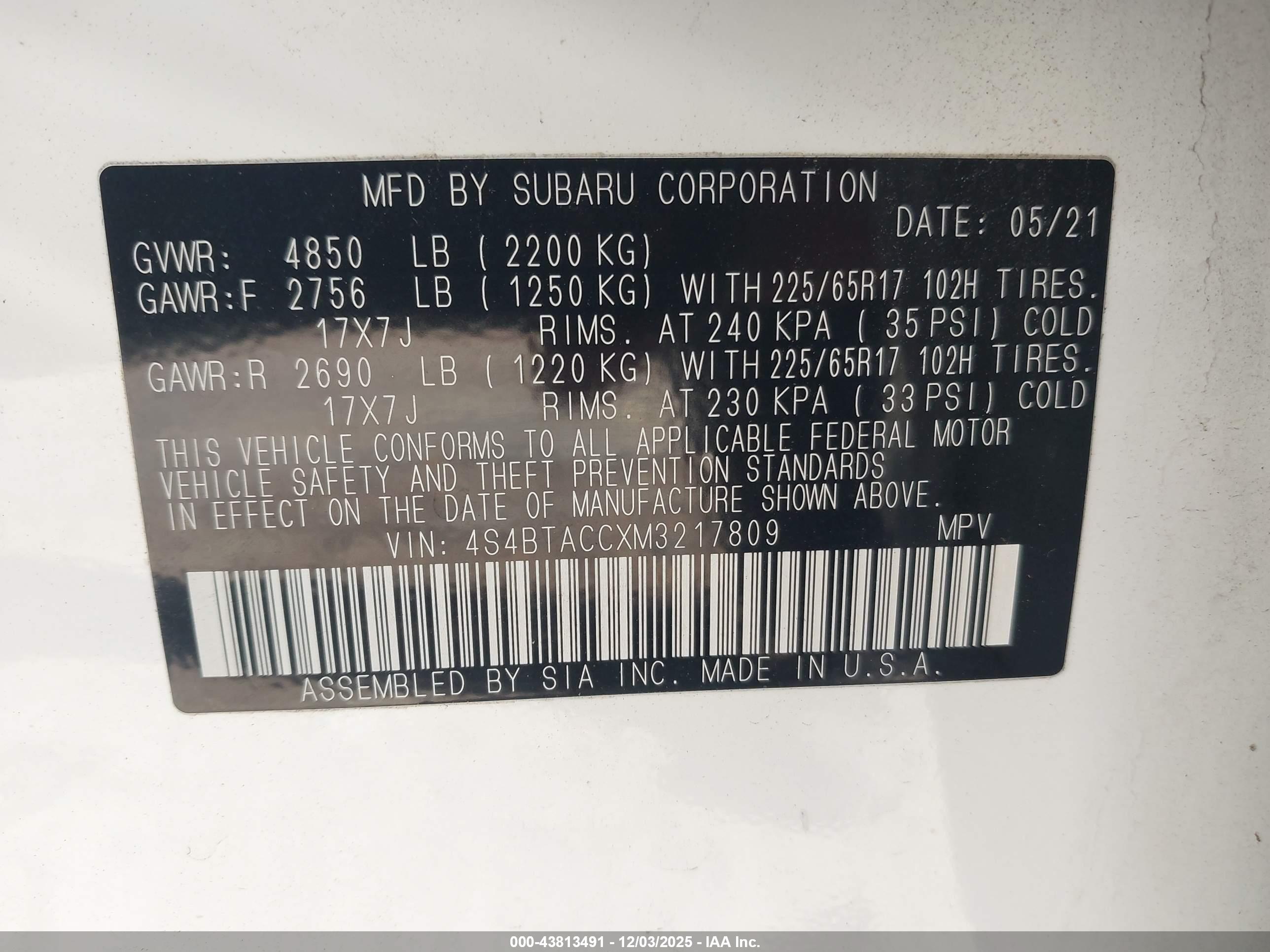 SUBARU OUTBACK image 9