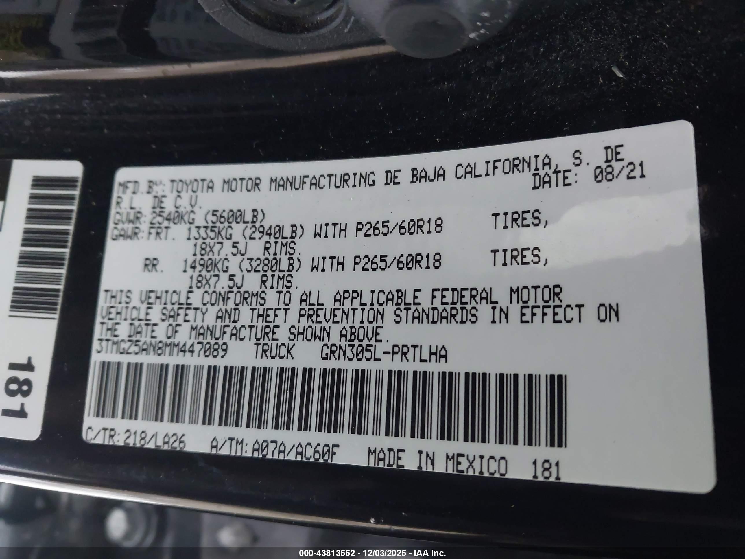 TOYOTA TACOMA image 9