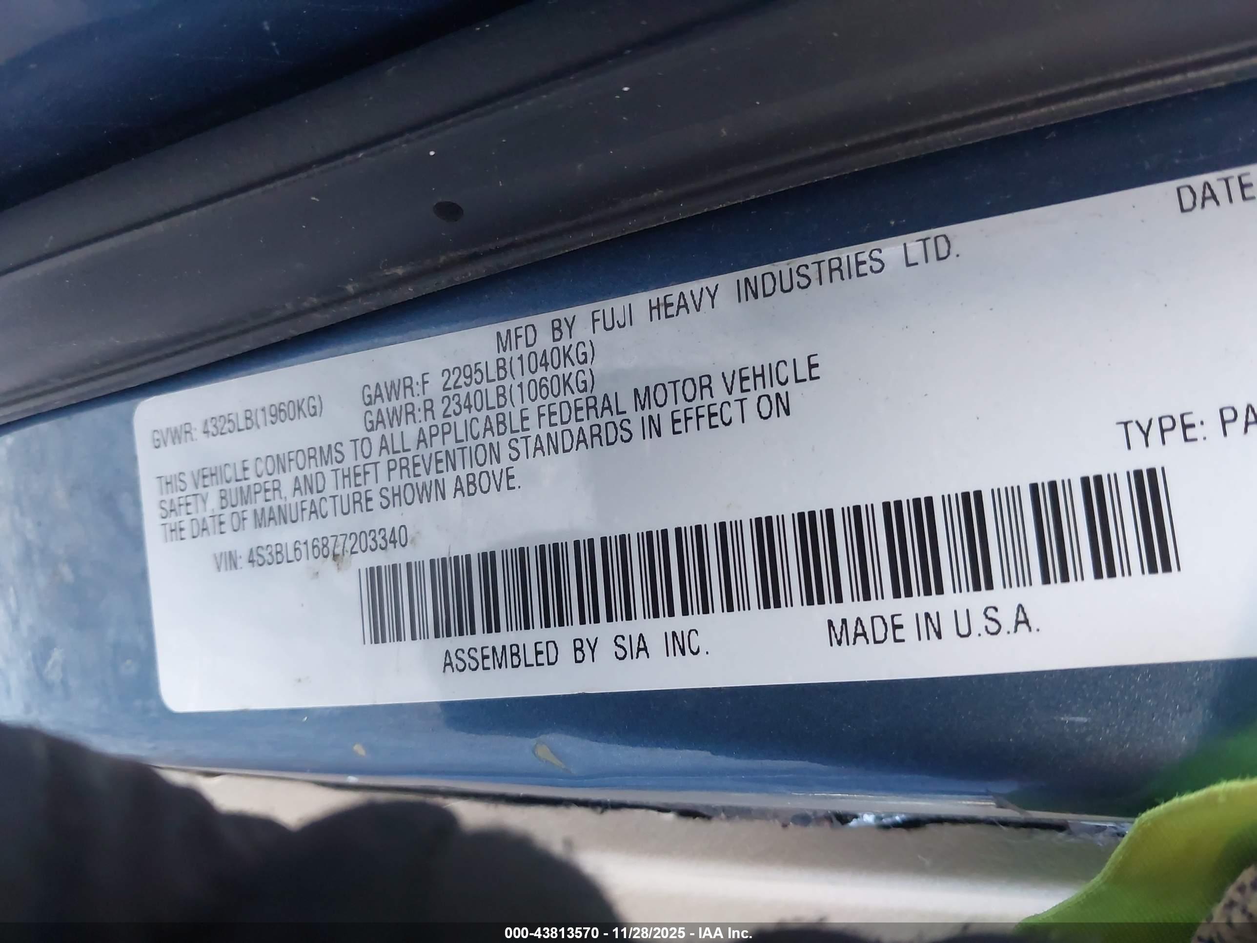 SUBARU LEGACY image 9