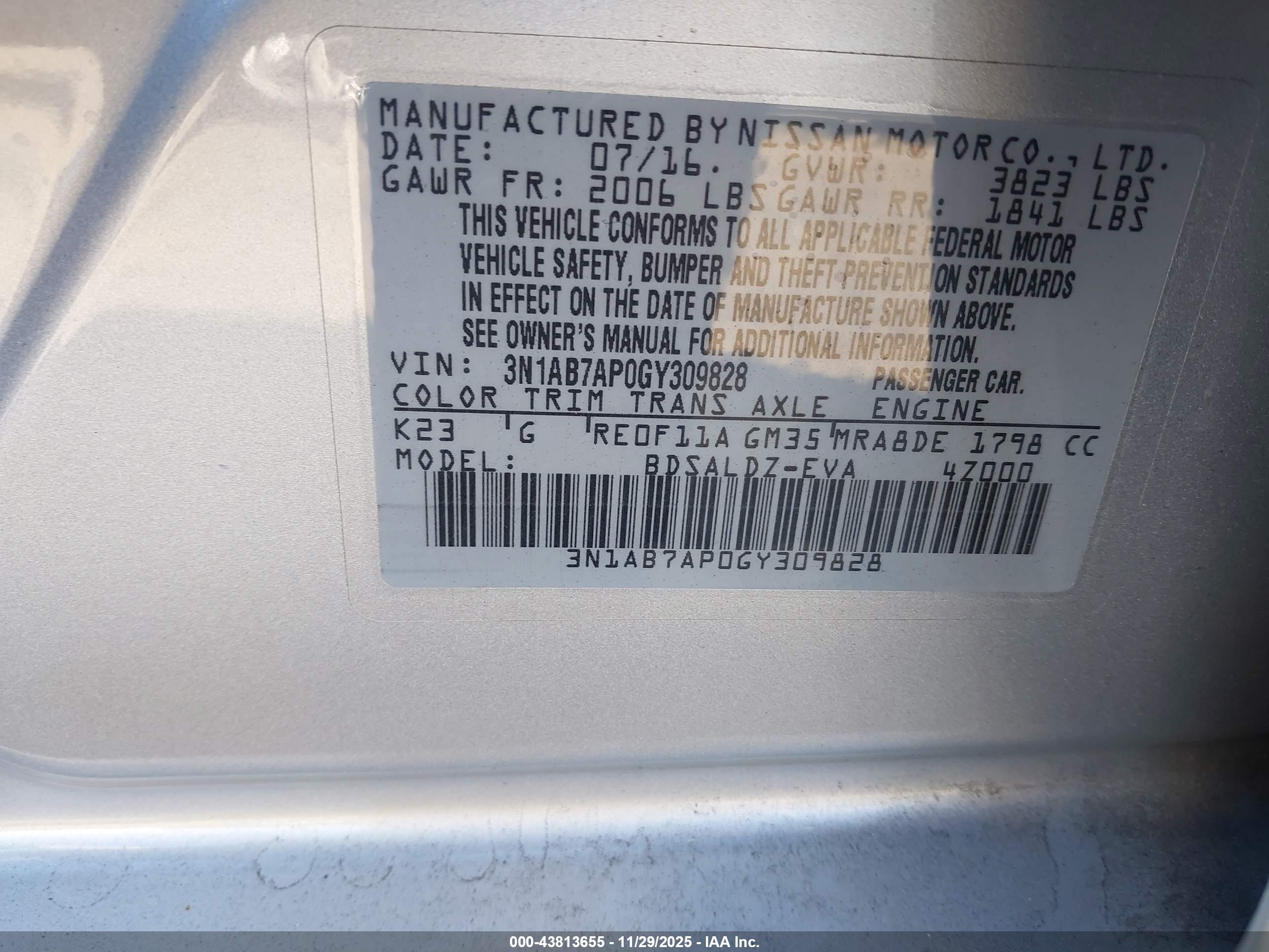 NISSAN SENTRA image 9