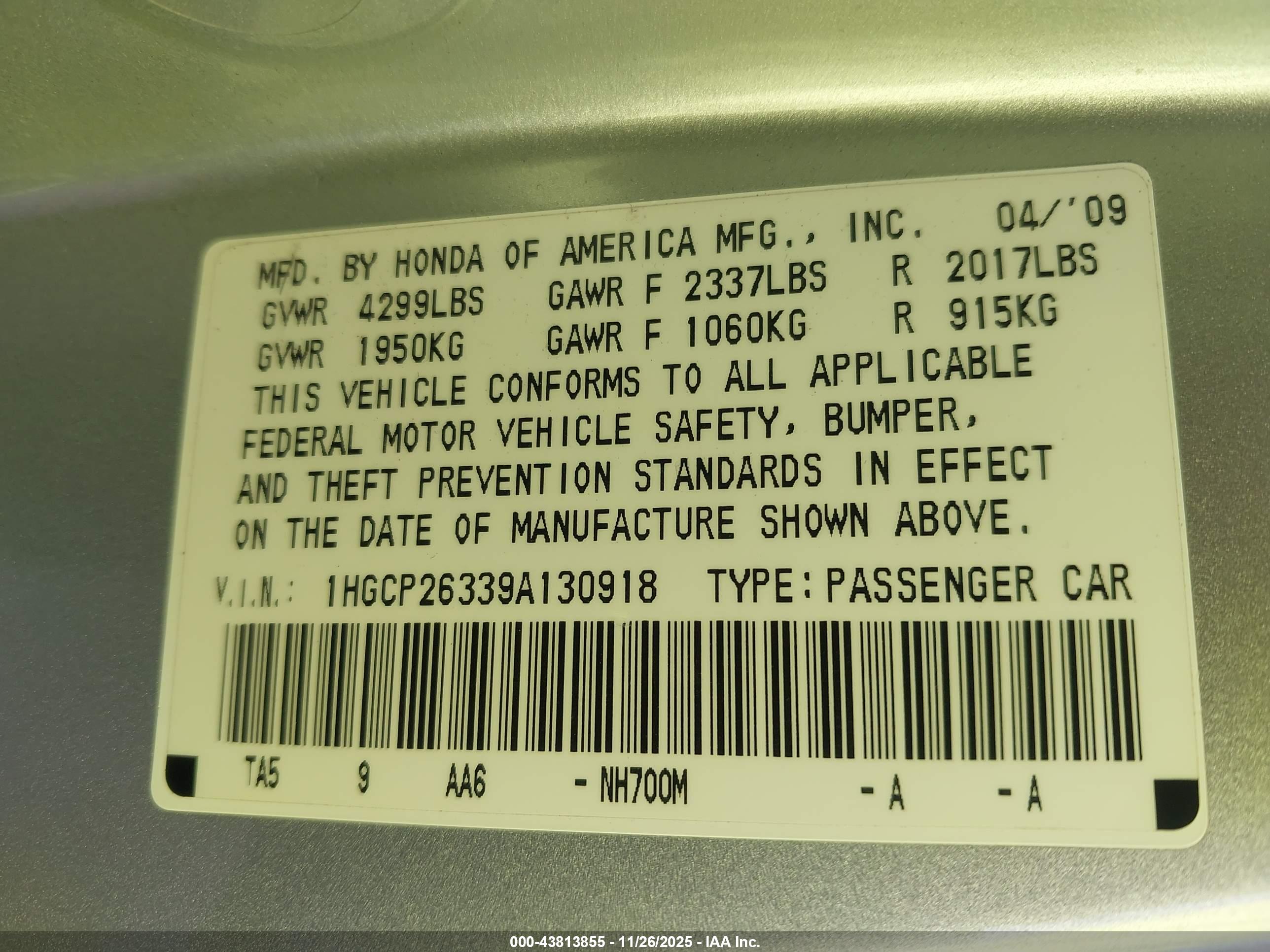 HONDA ACCORD image 9