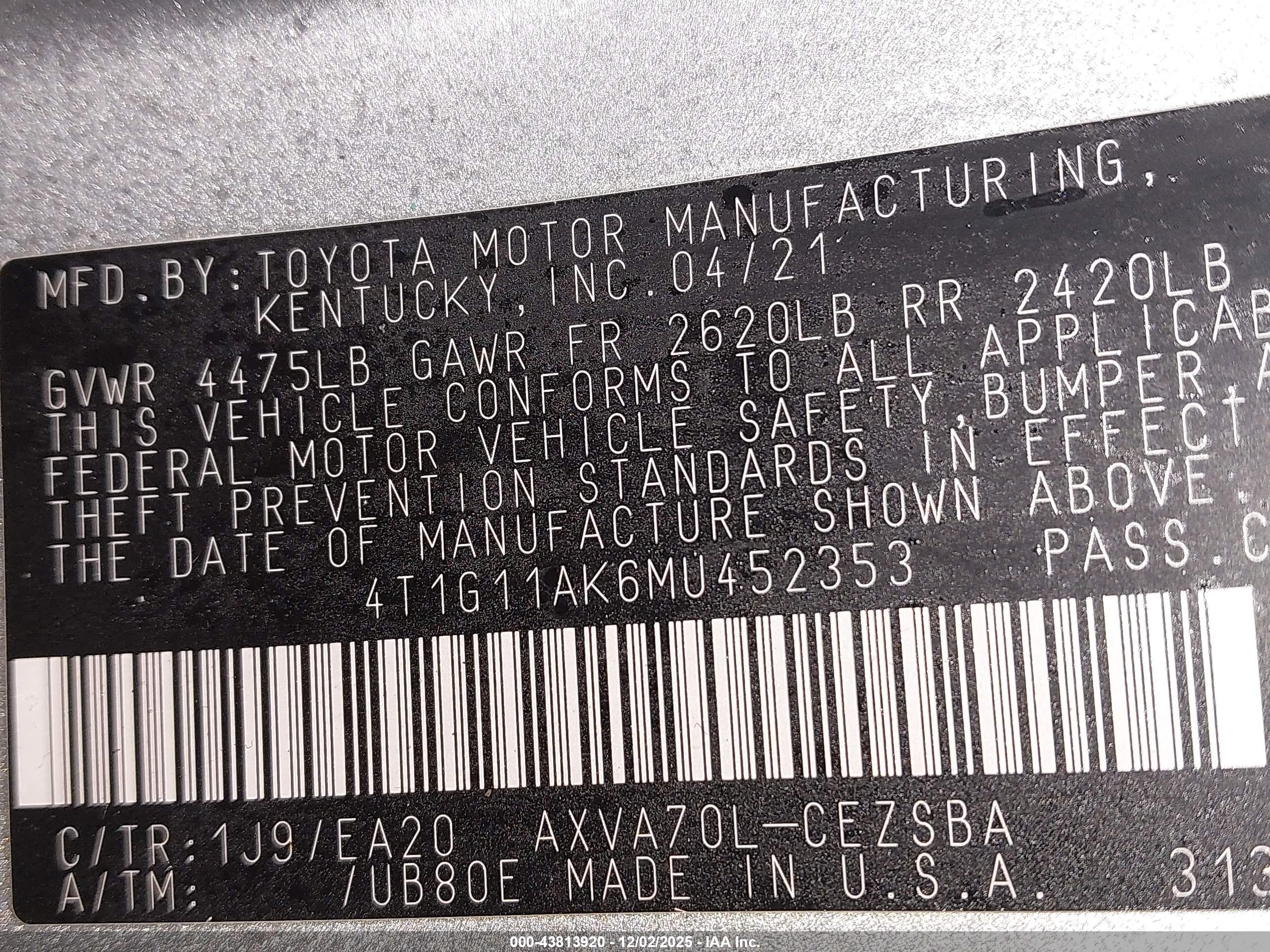 TOYOTA CAMRY image 9