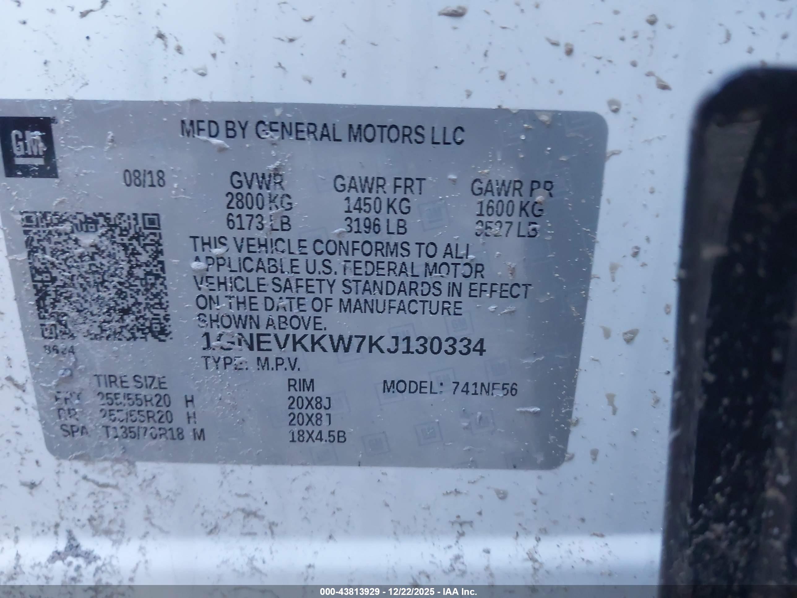 CHEVROLET TRAVERSE image 9