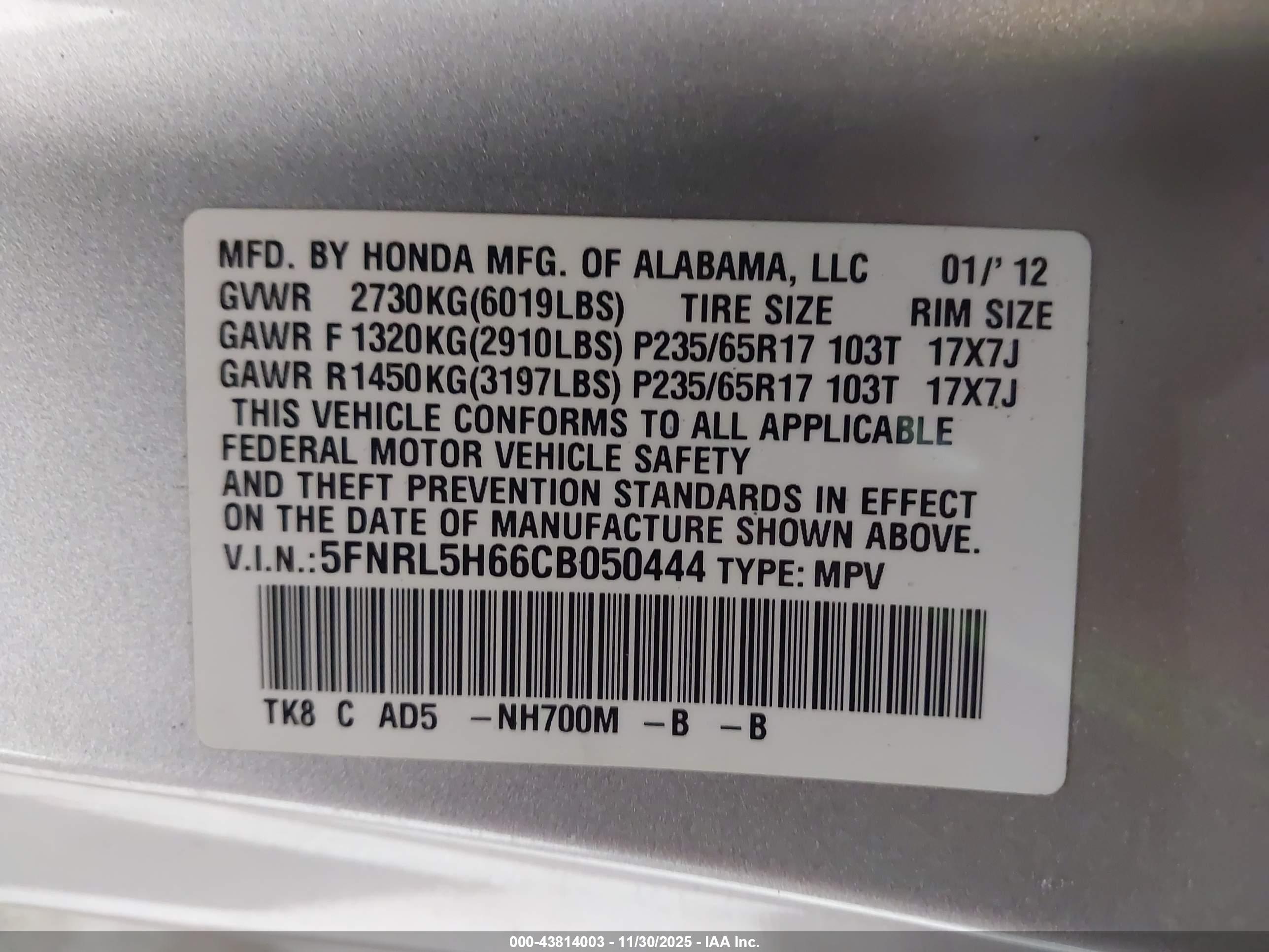 HONDA ODYSSEY image 9