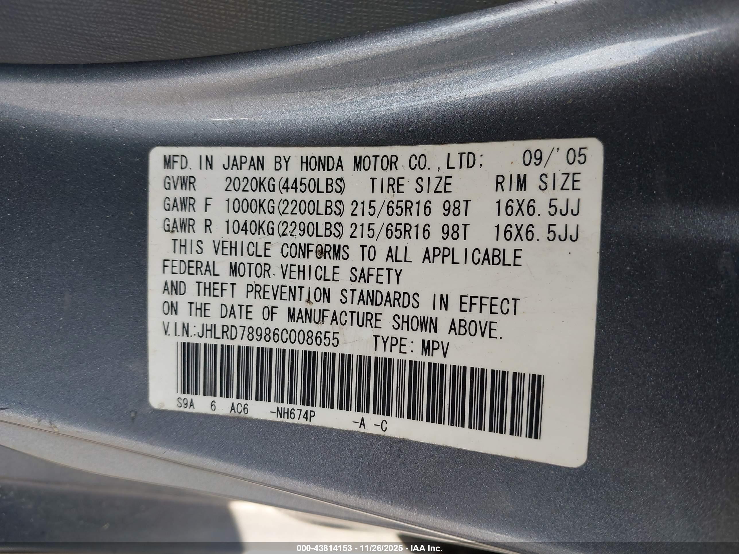 HONDA CR-V image 9