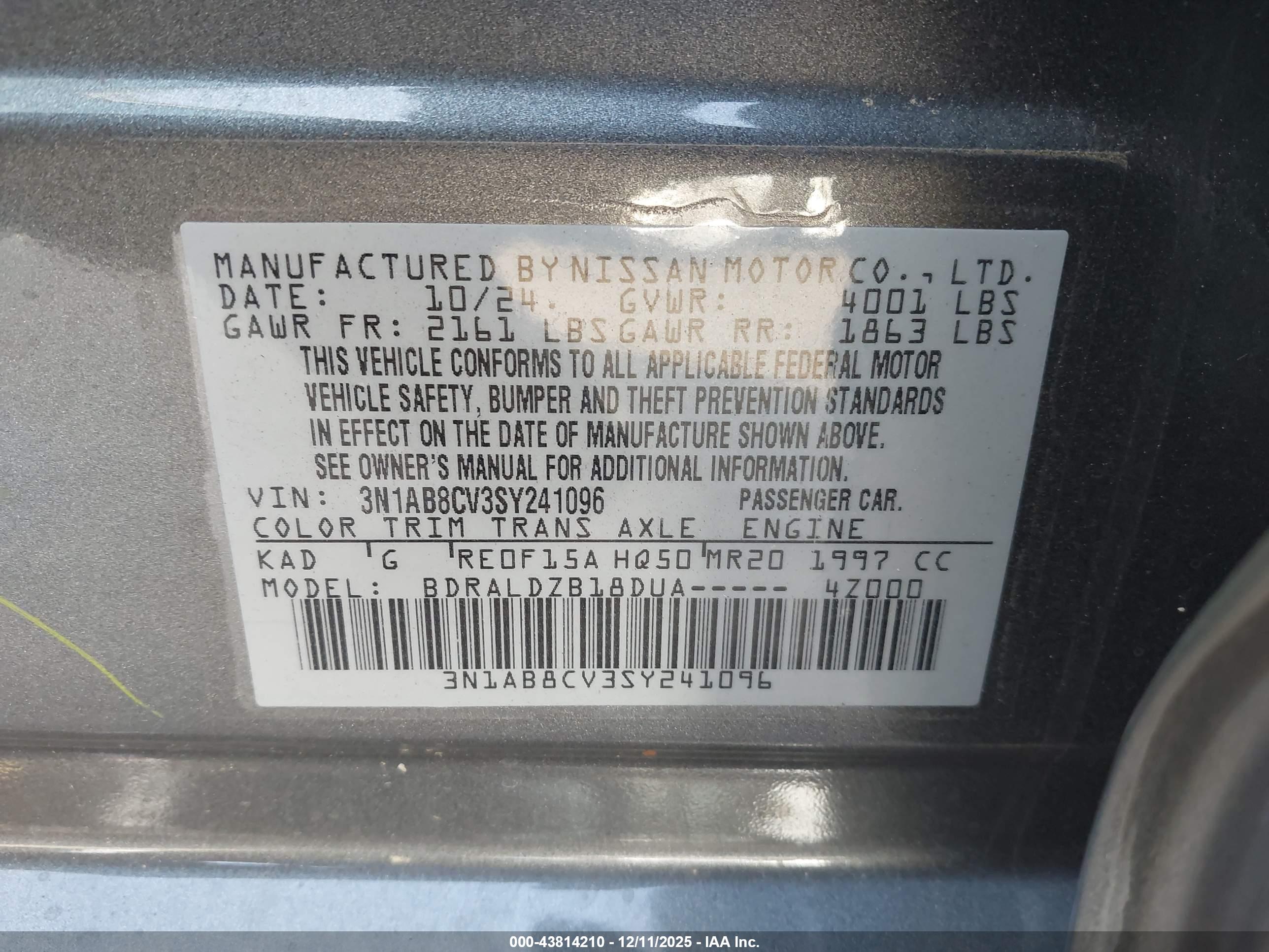 NISSAN SENTRA image 9