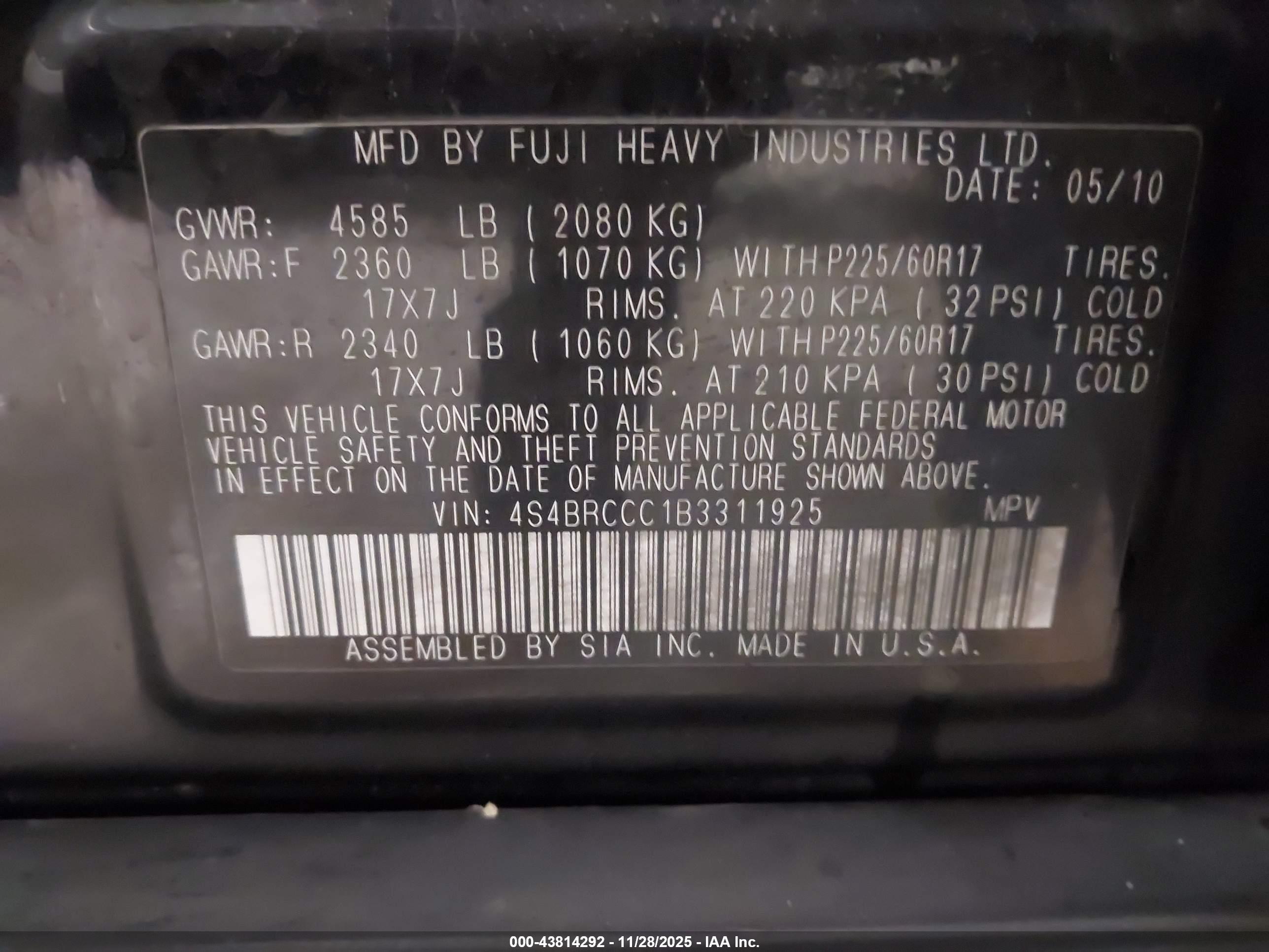 SUBARU OUTBACK image 9