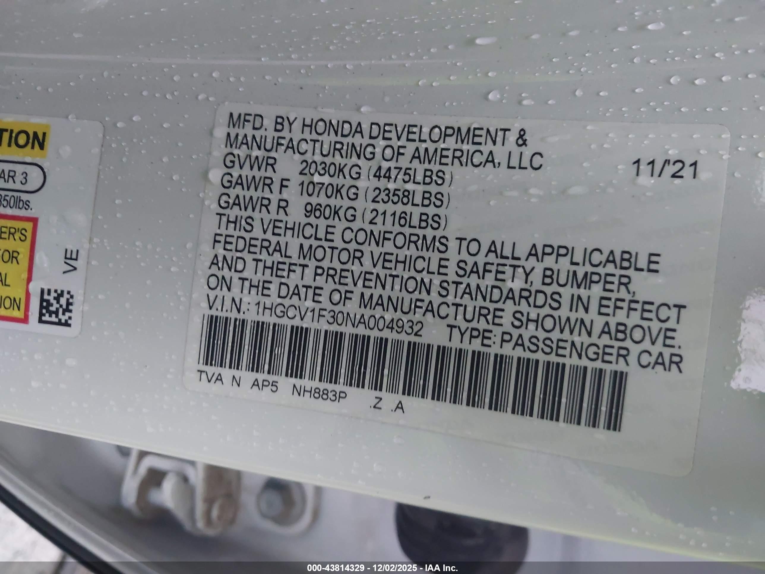 HONDA ACCORD image 9