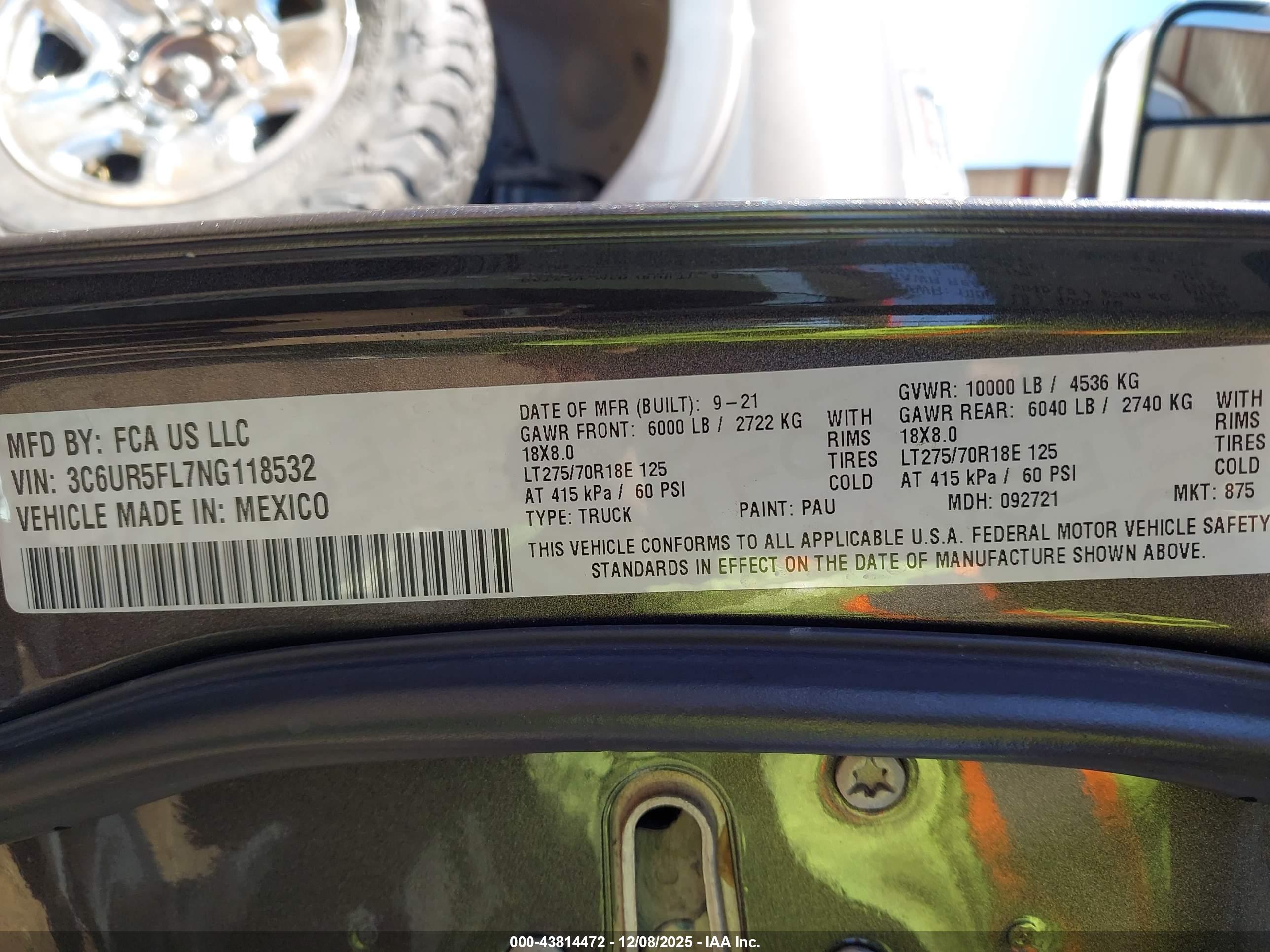 RAM 2500 image 9