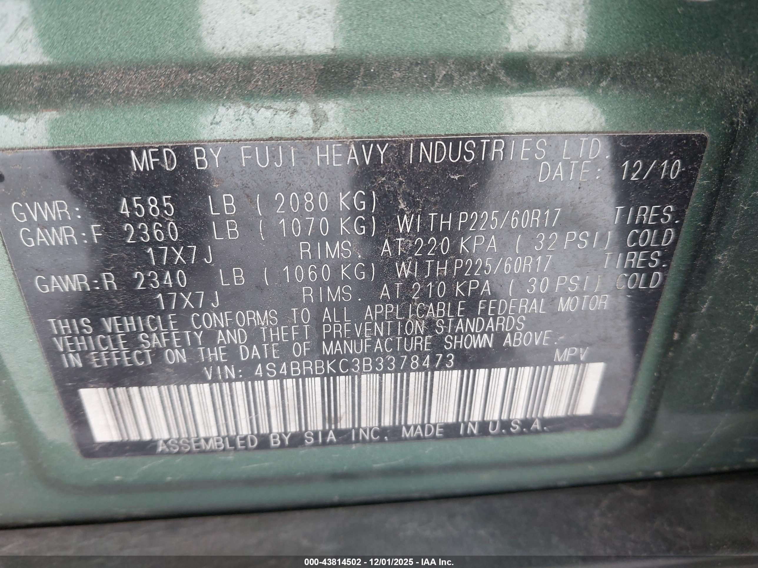 SUBARU OUTBACK image 9