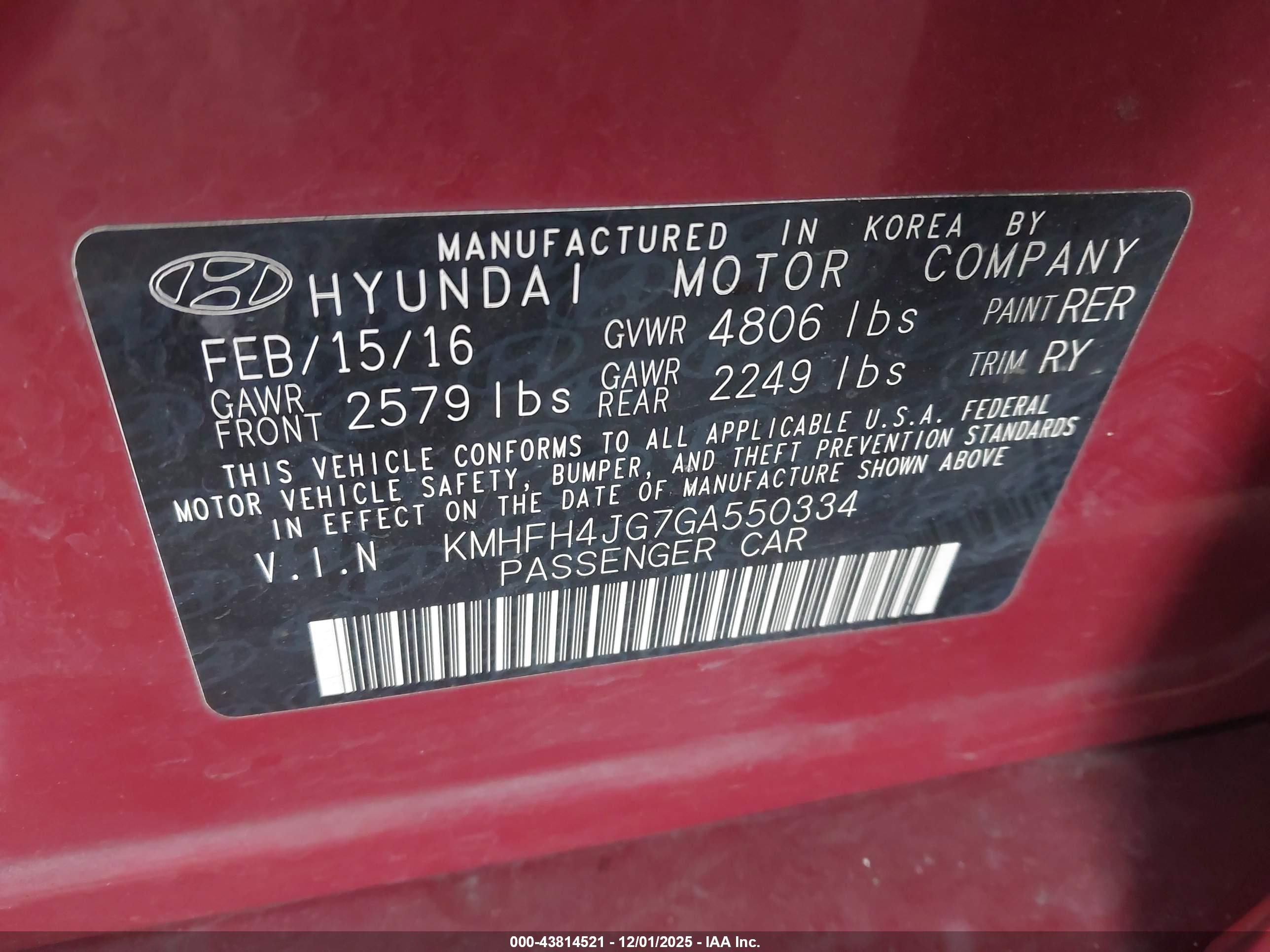 HYUNDAI AZERA image 9
