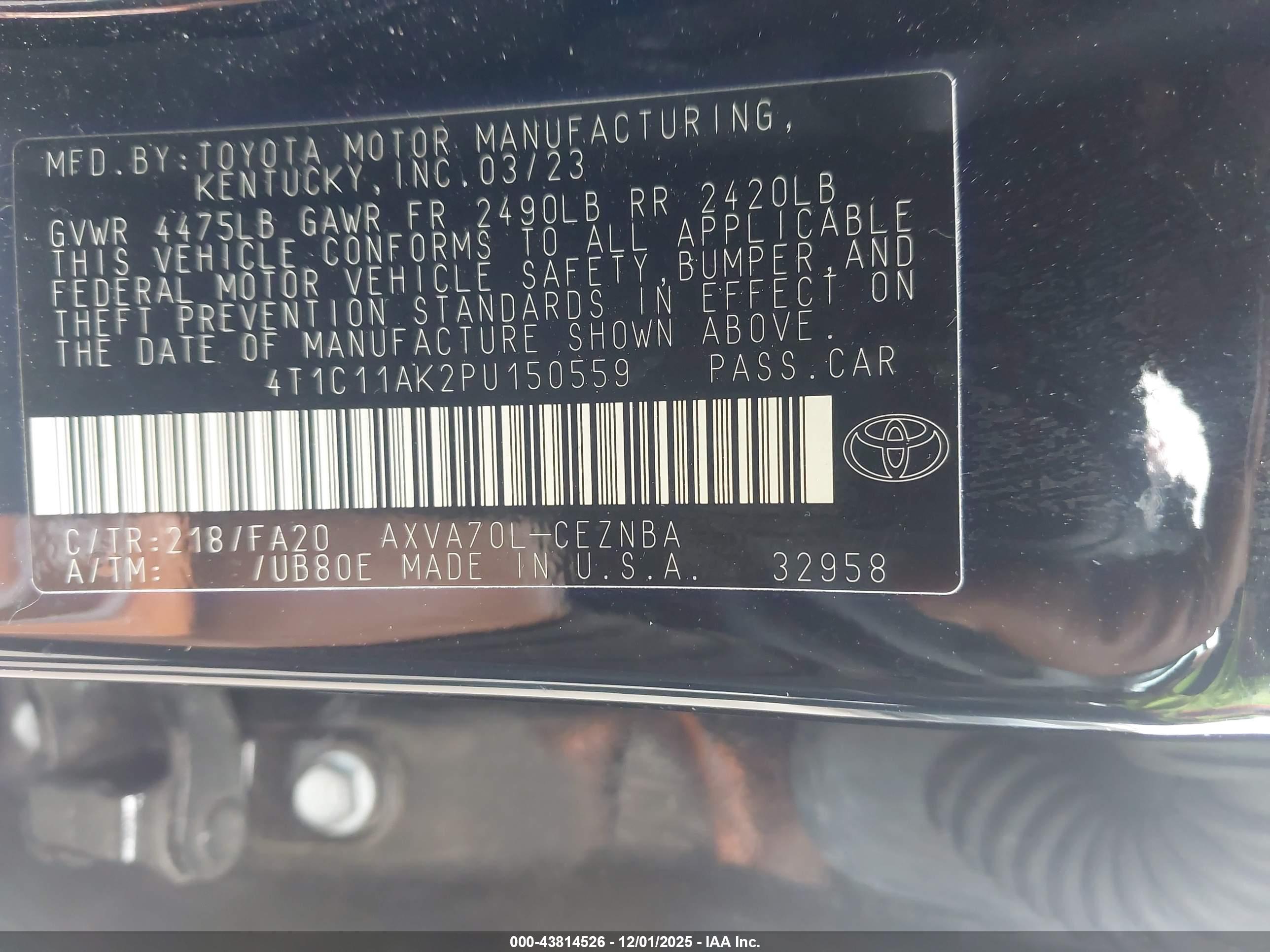 TOYOTA CAMRY image 9