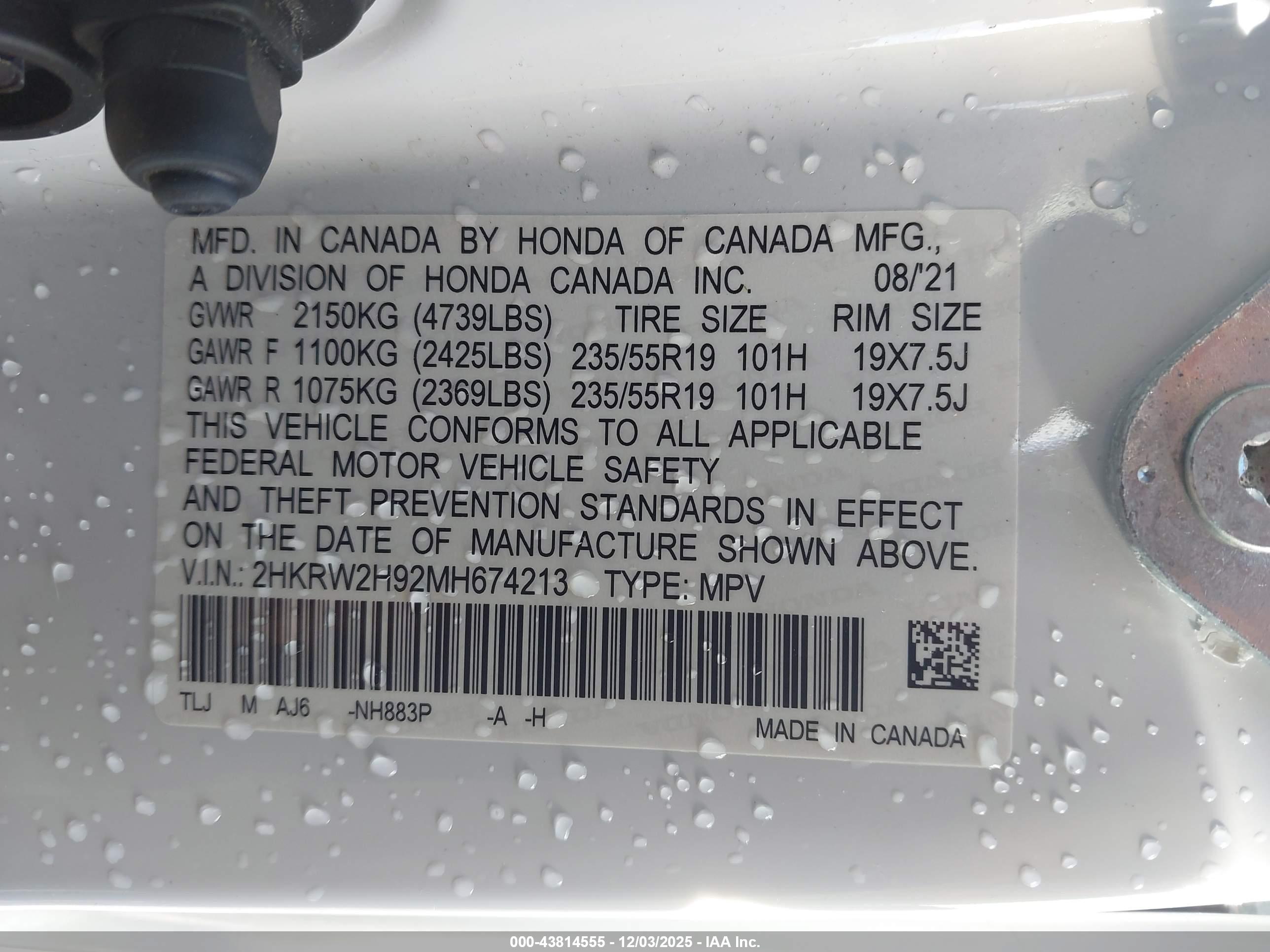 HONDA CR-V image 9
