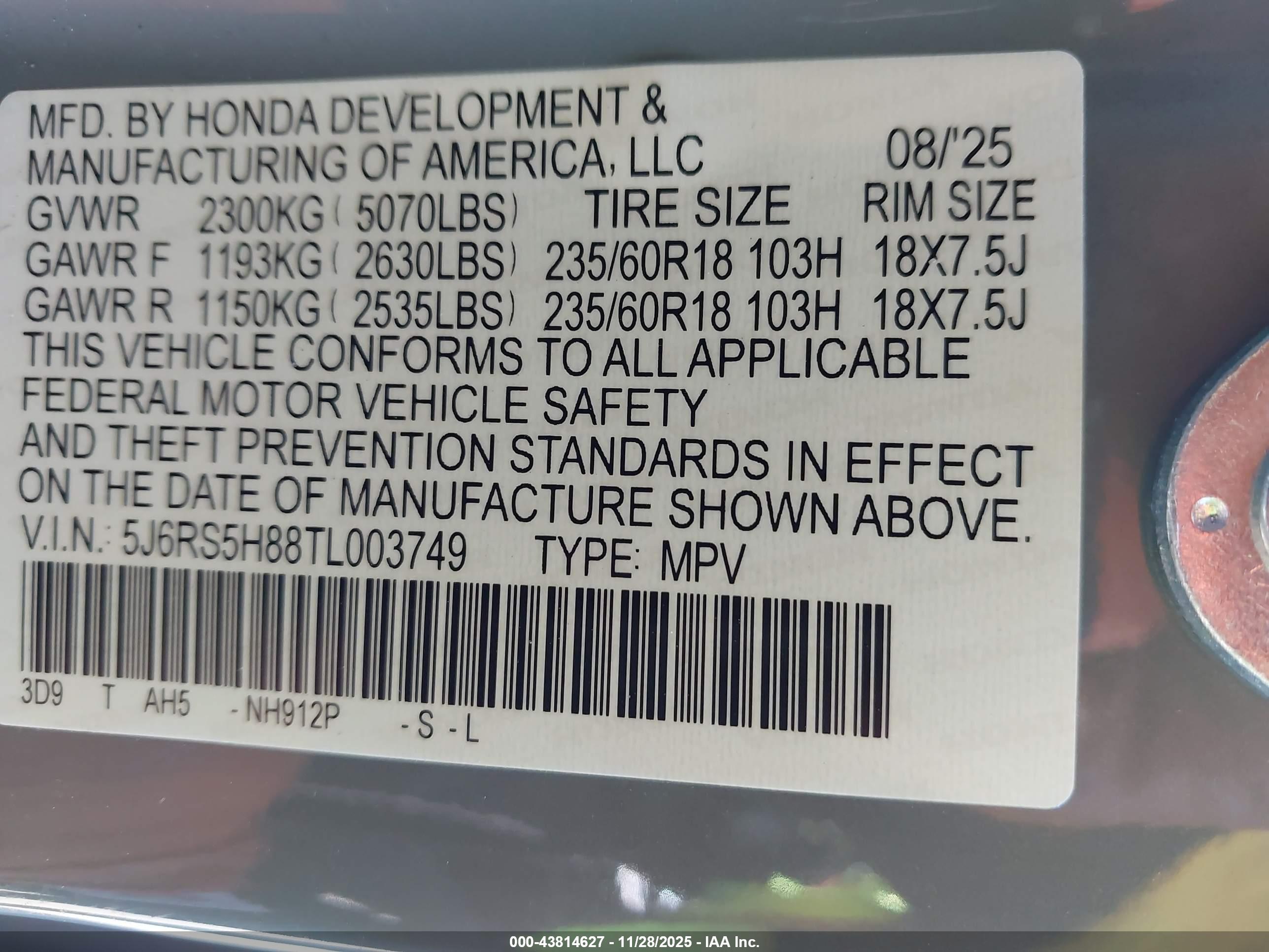HONDA CR-V image 9