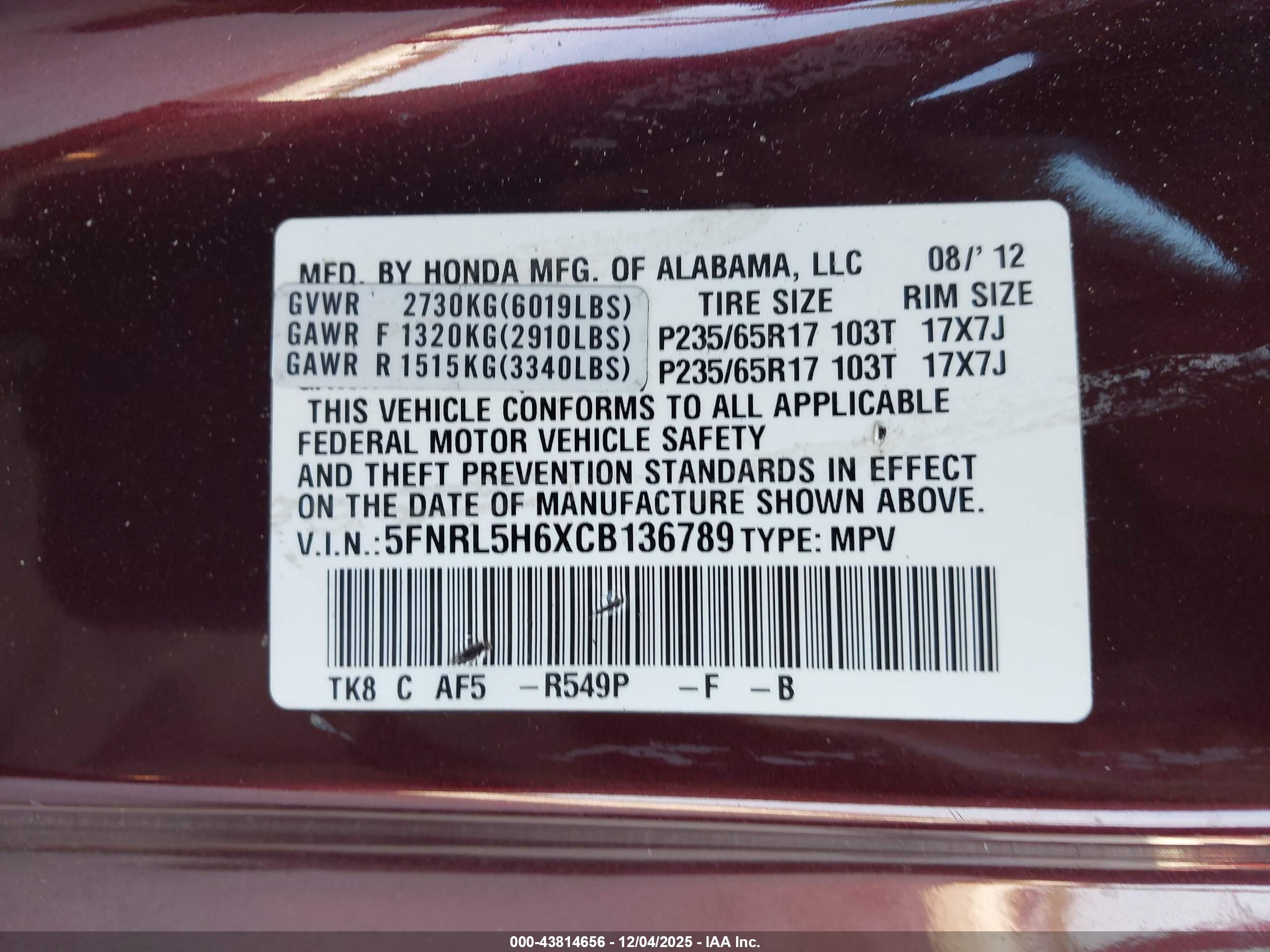HONDA ODYSSEY image 9
