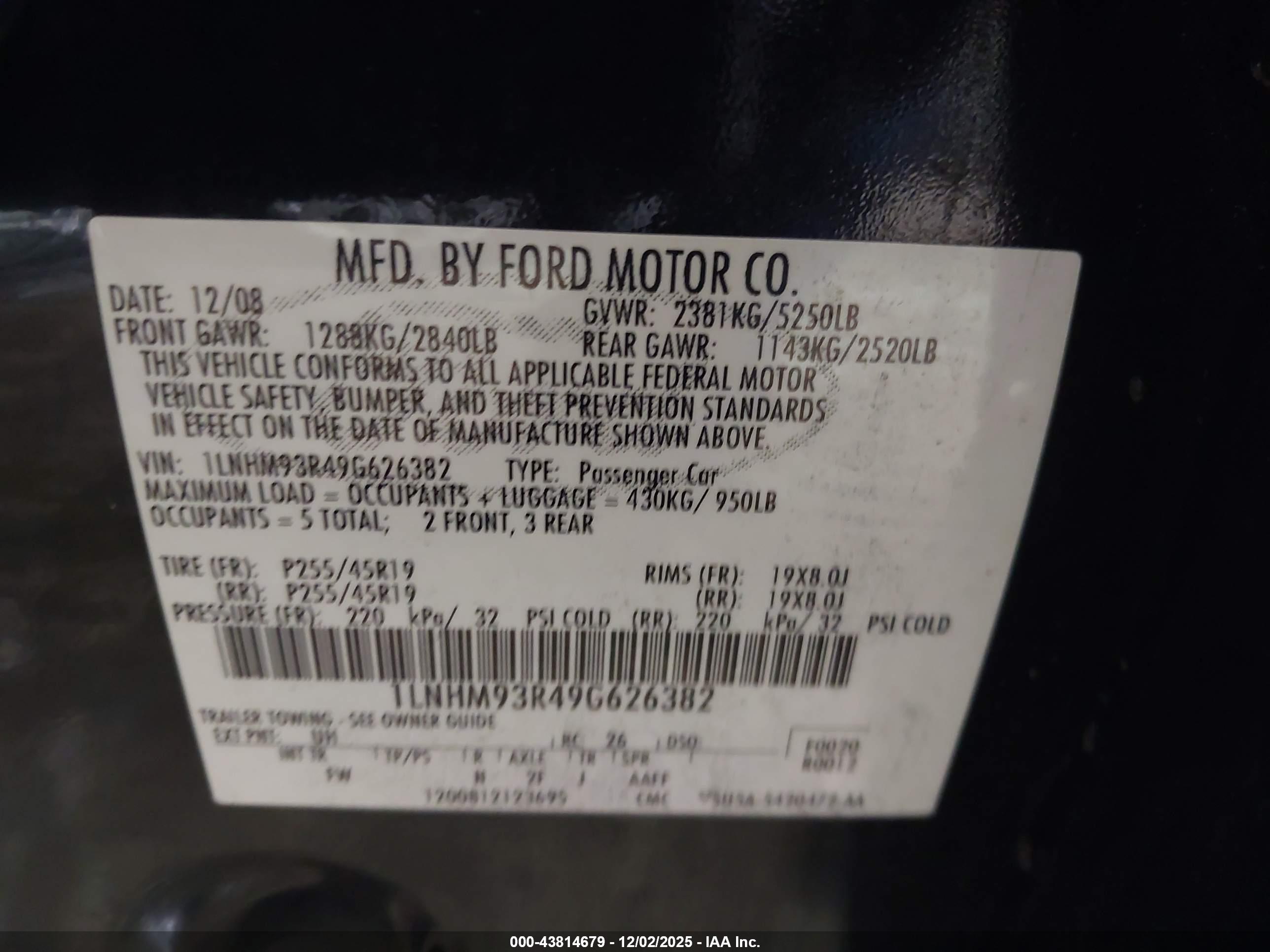 LINCOLN MKS image 9