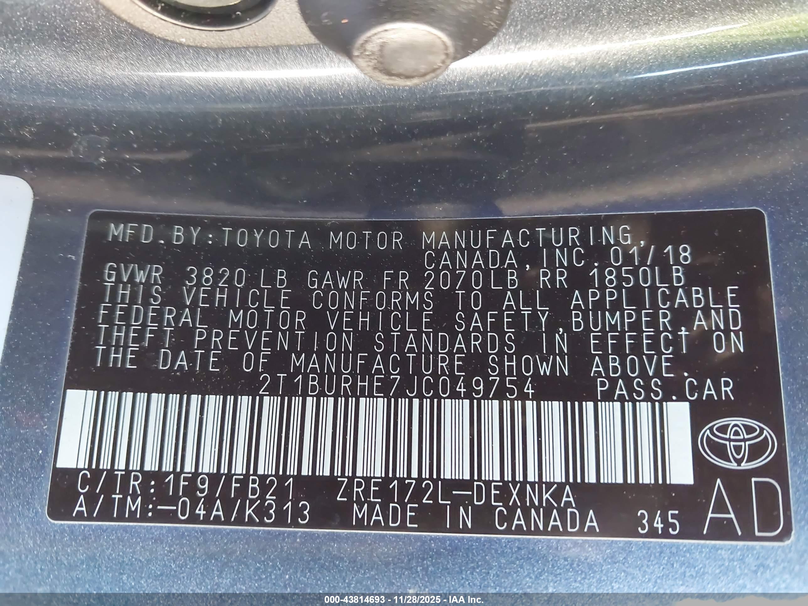 TOYOTA COROLLA image 9