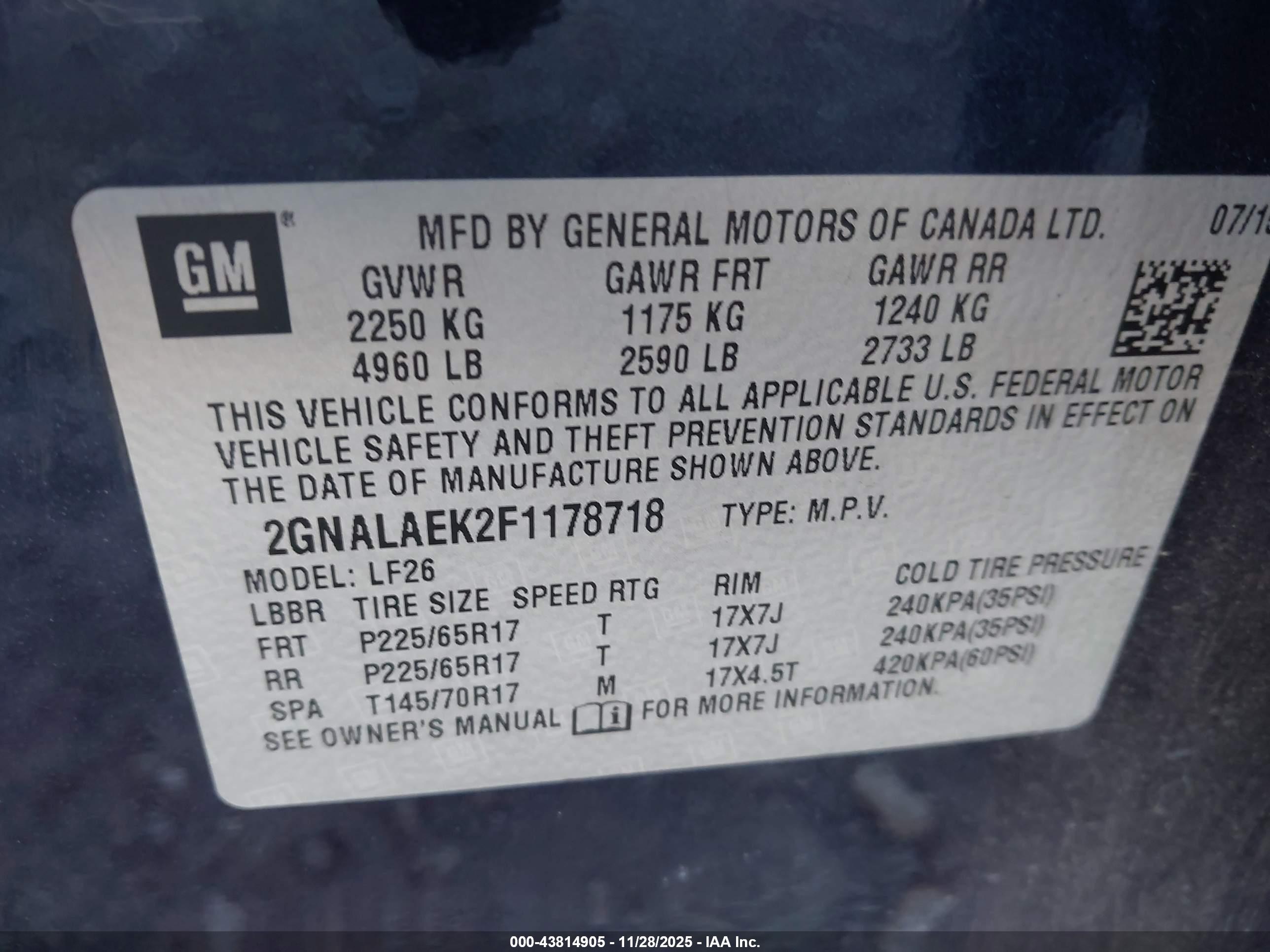 CHEVROLET EQUINOX image 9