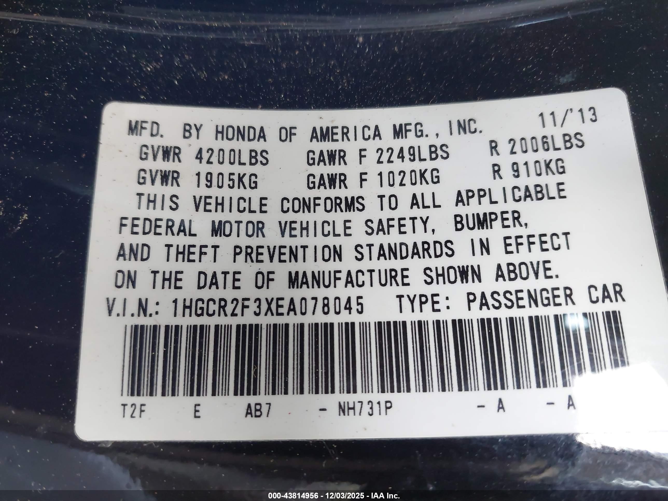 HONDA ACCORD image 9