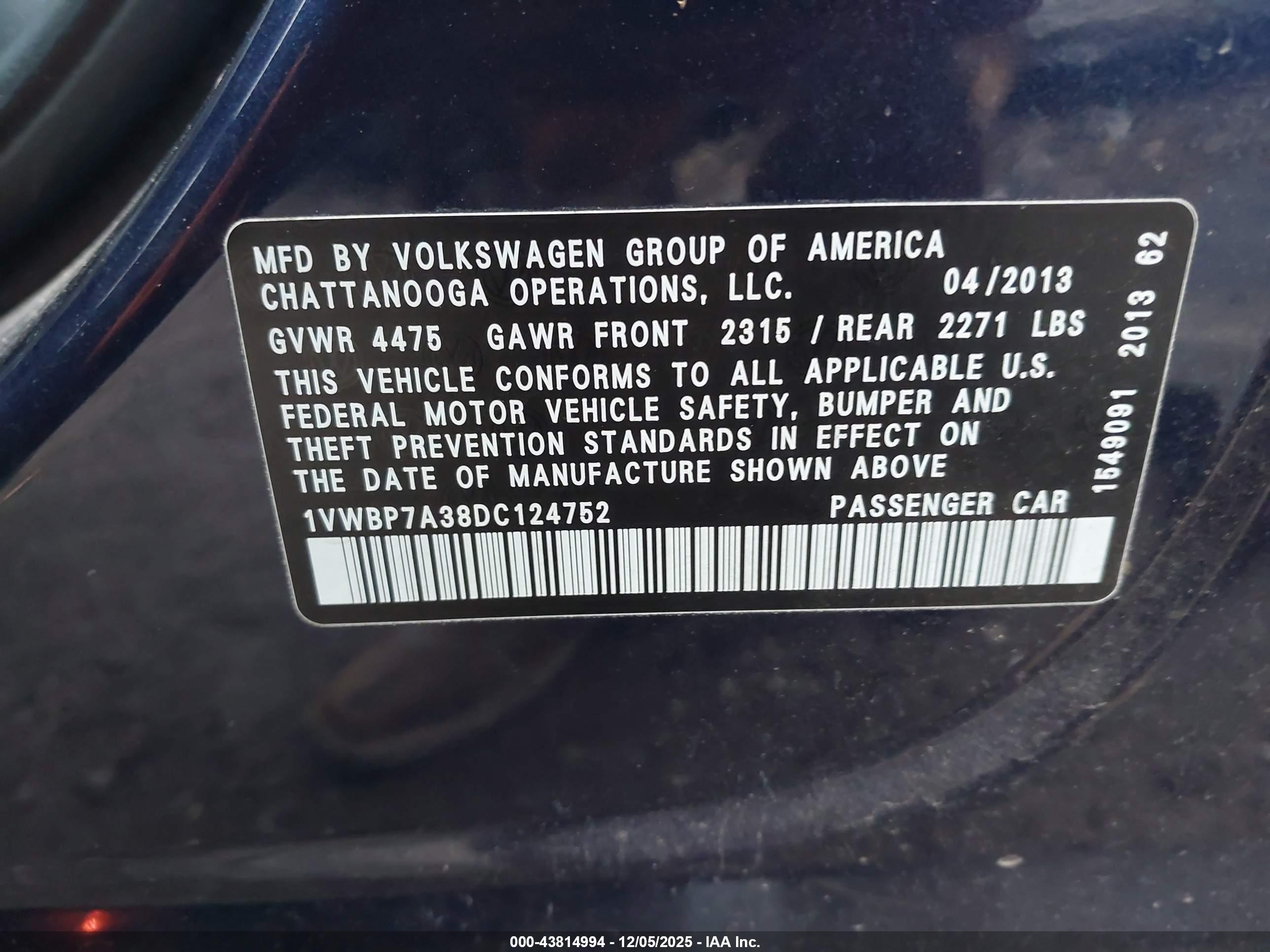 VOLKSWAGEN PASSAT image 9