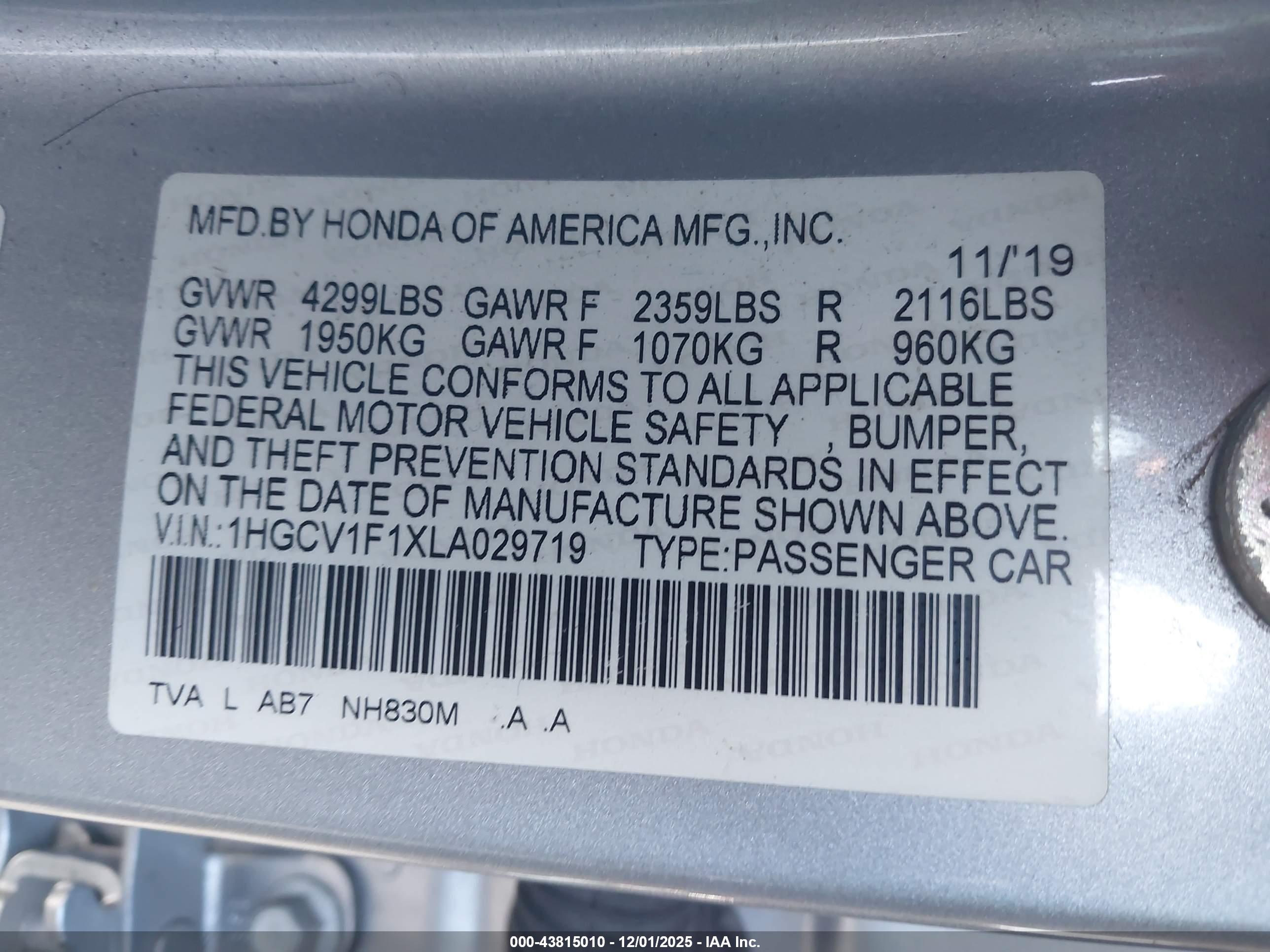 HONDA ACCORD image 9