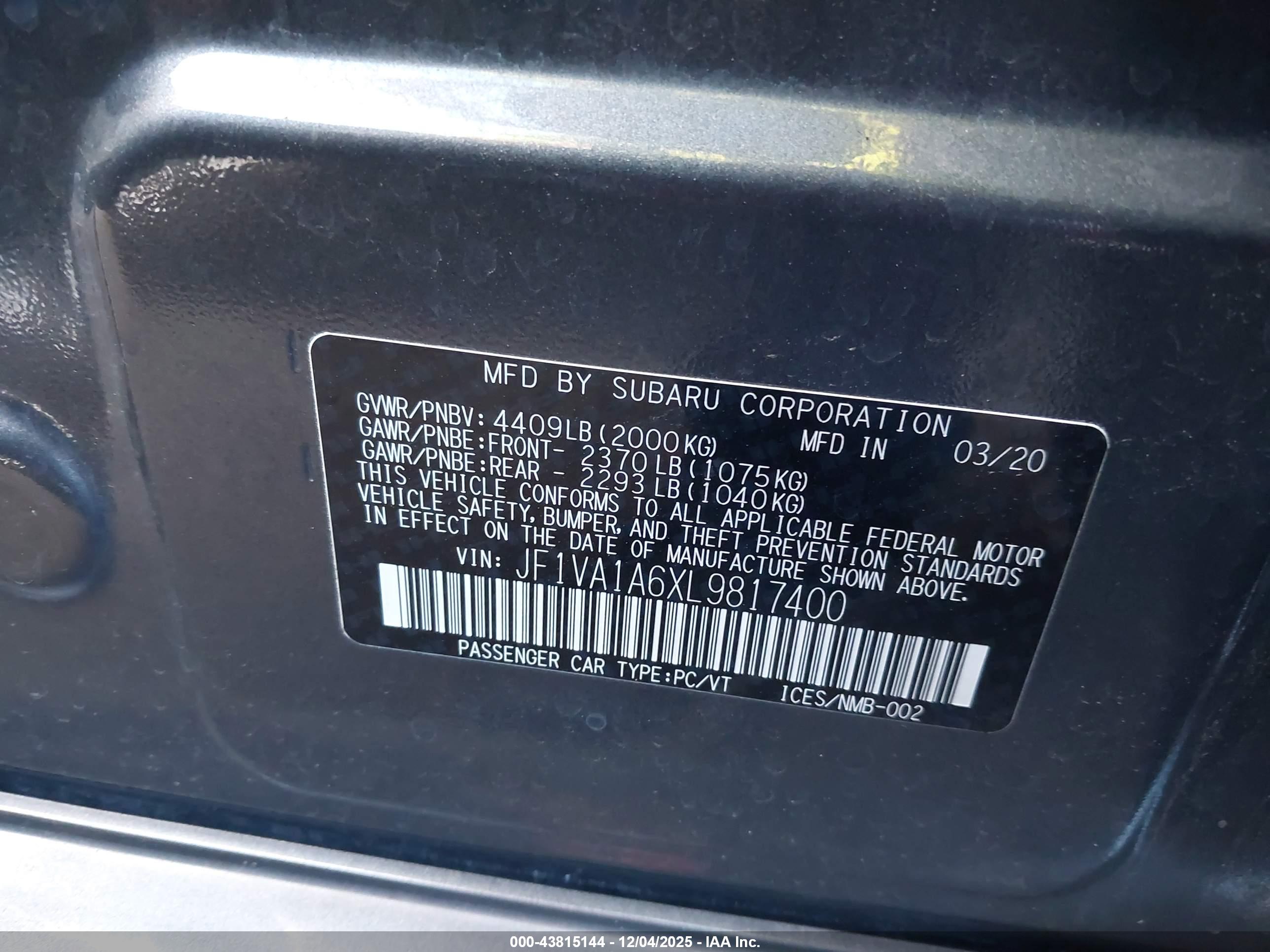SUBARU WRX image 9