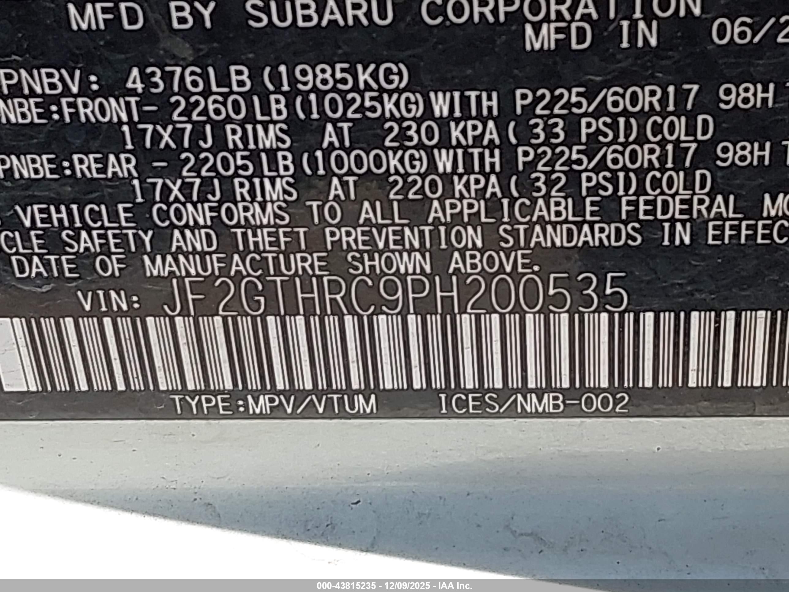 SUBARU CROSSTREK image 9