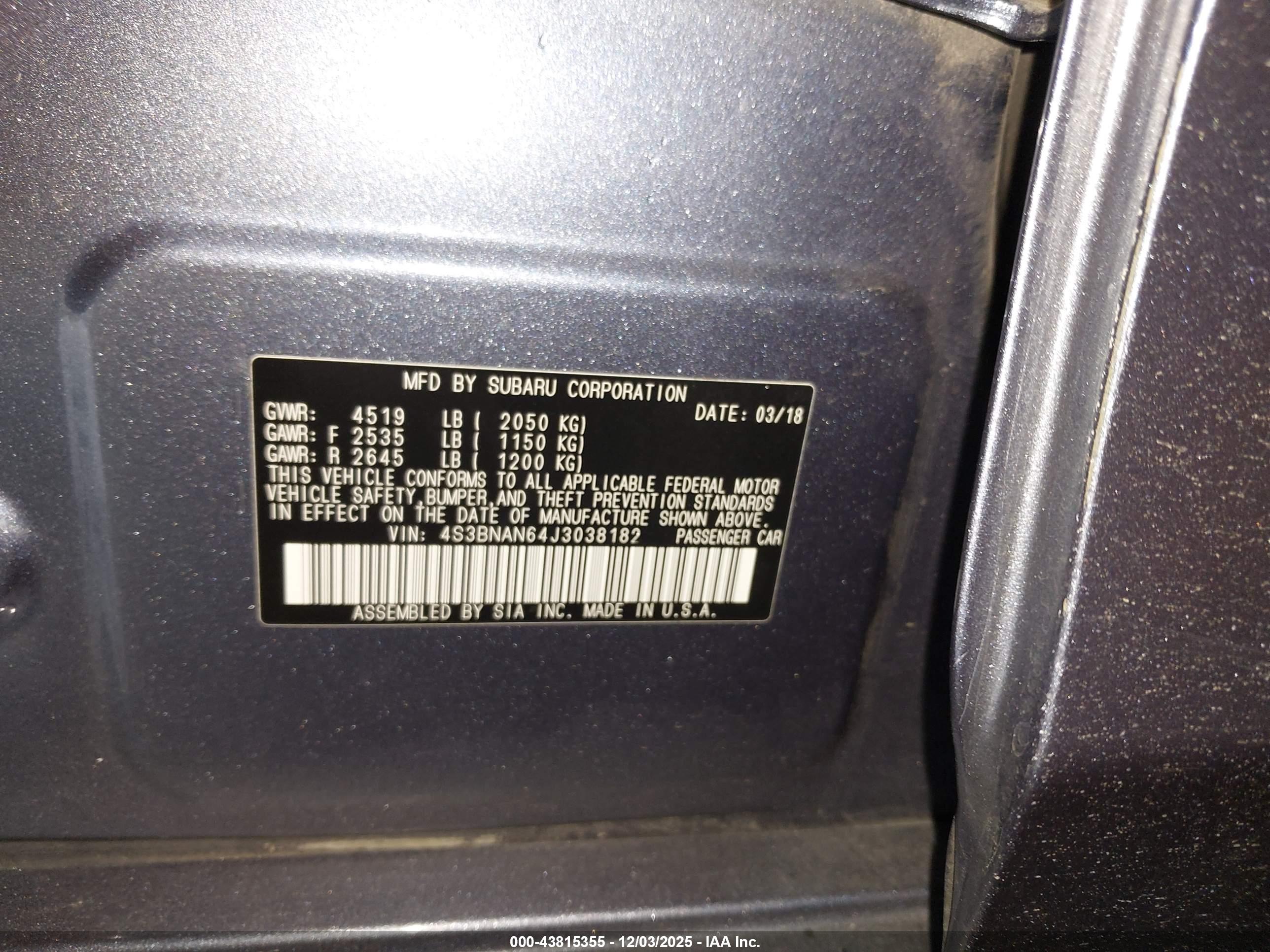 SUBARU LEGACY image 9