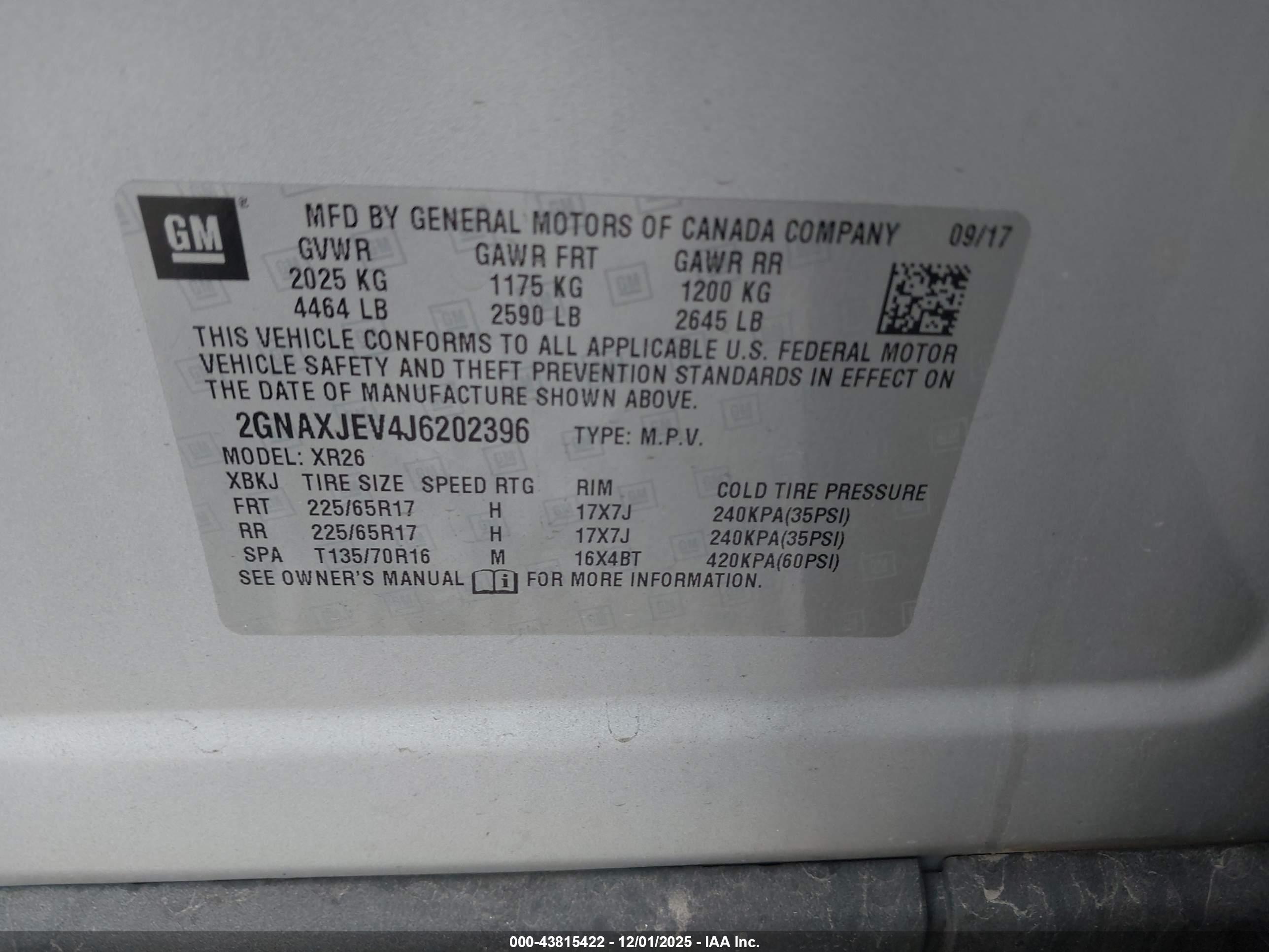CHEVROLET EQUINOX image 9