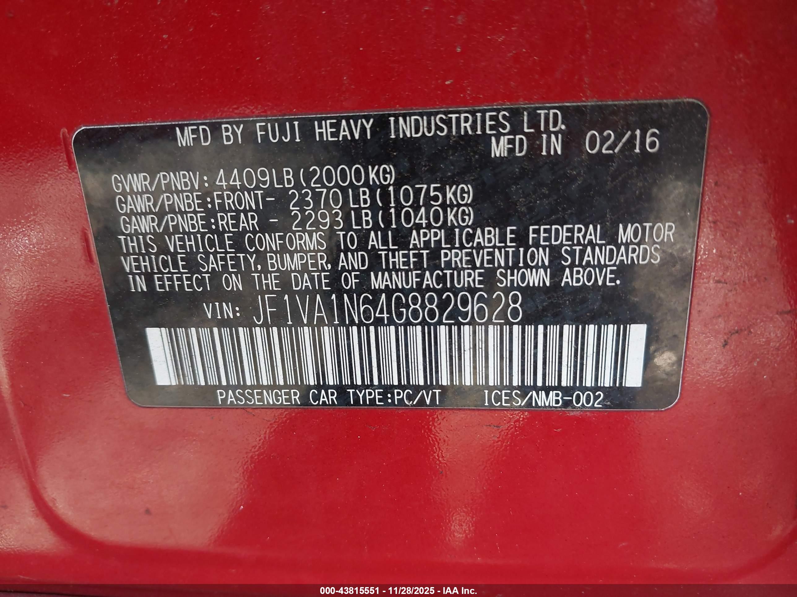 SUBARU WRX image 9