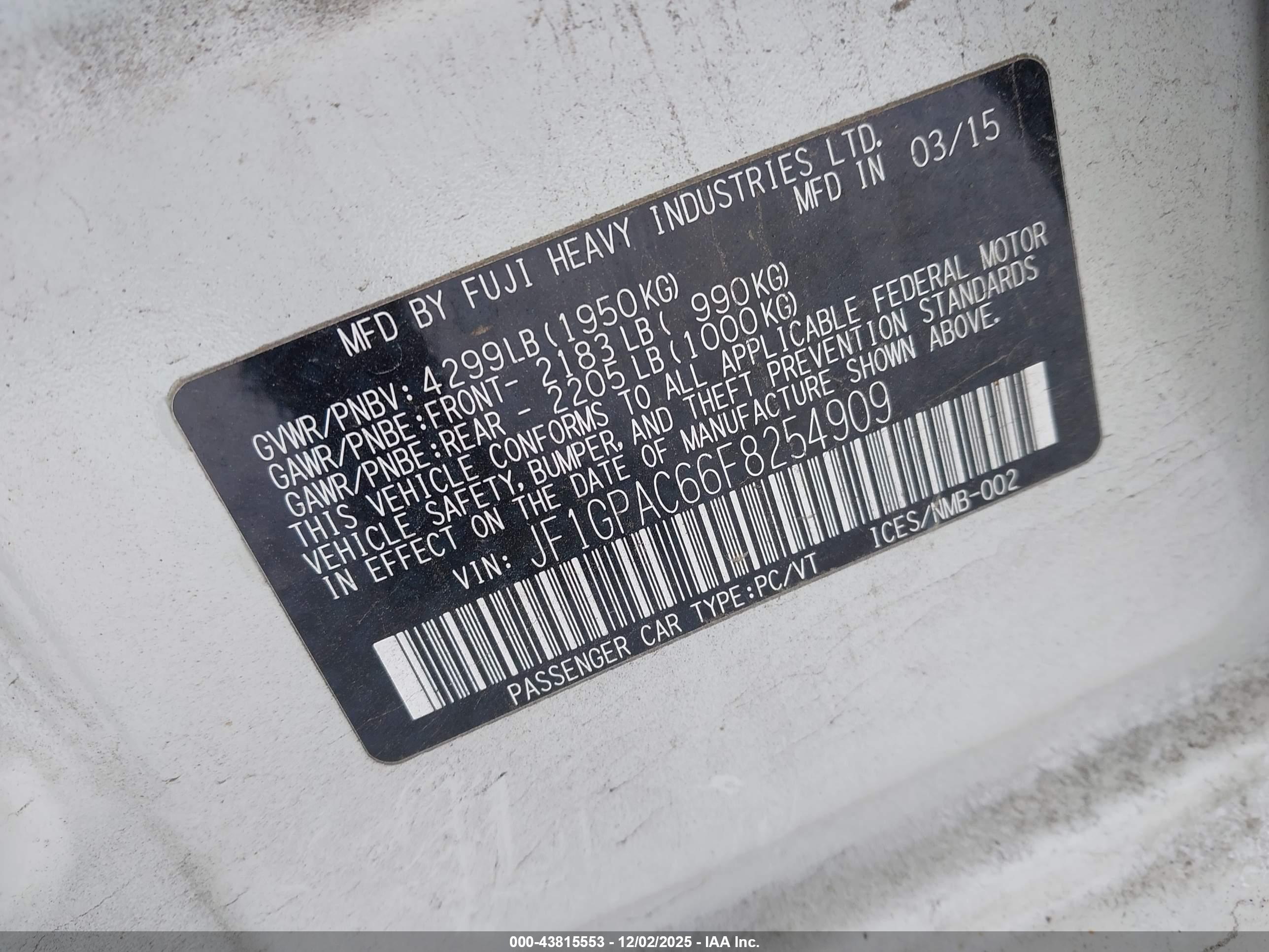 SUBARU IMPREZA image 9