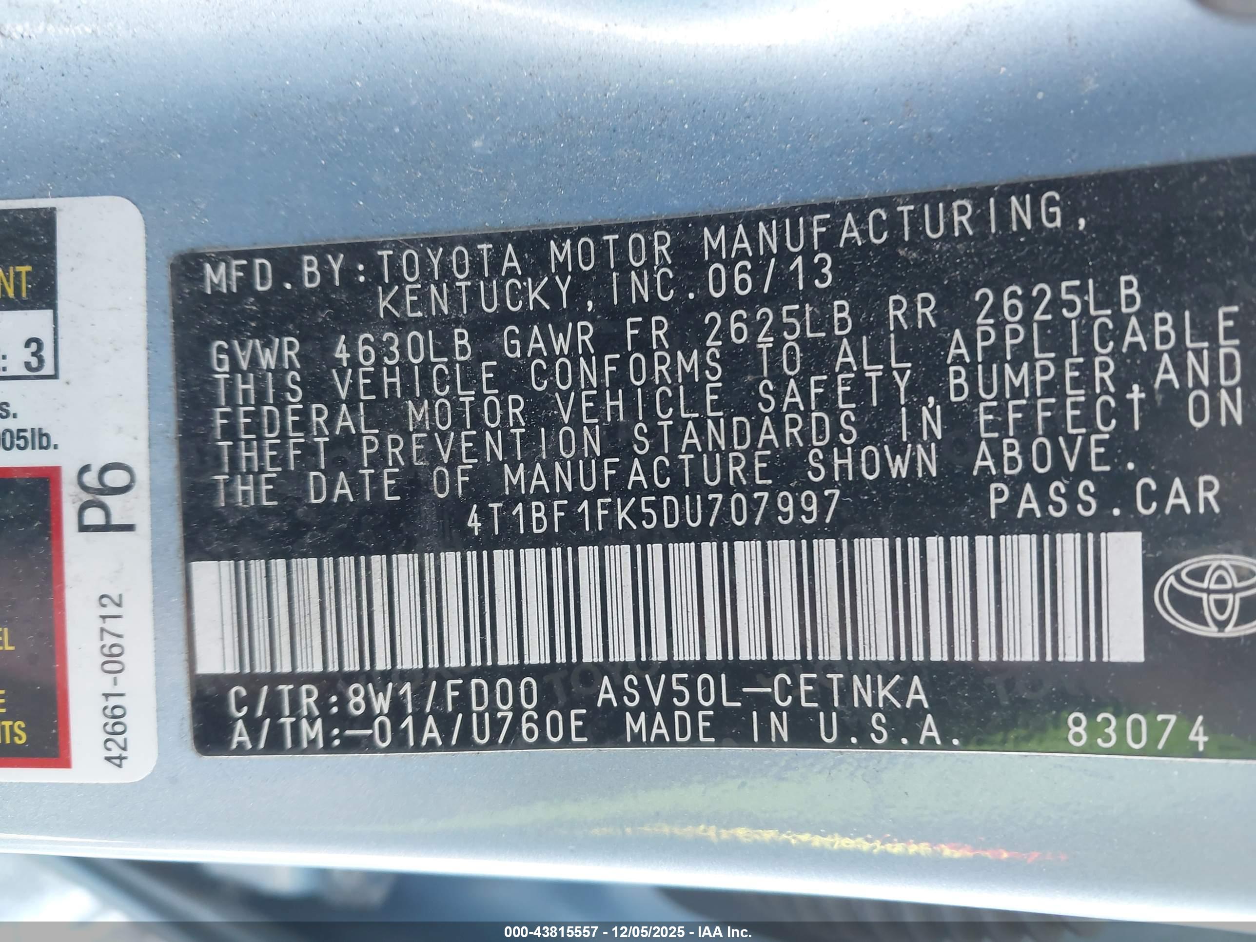 TOYOTA CAMRY image 9