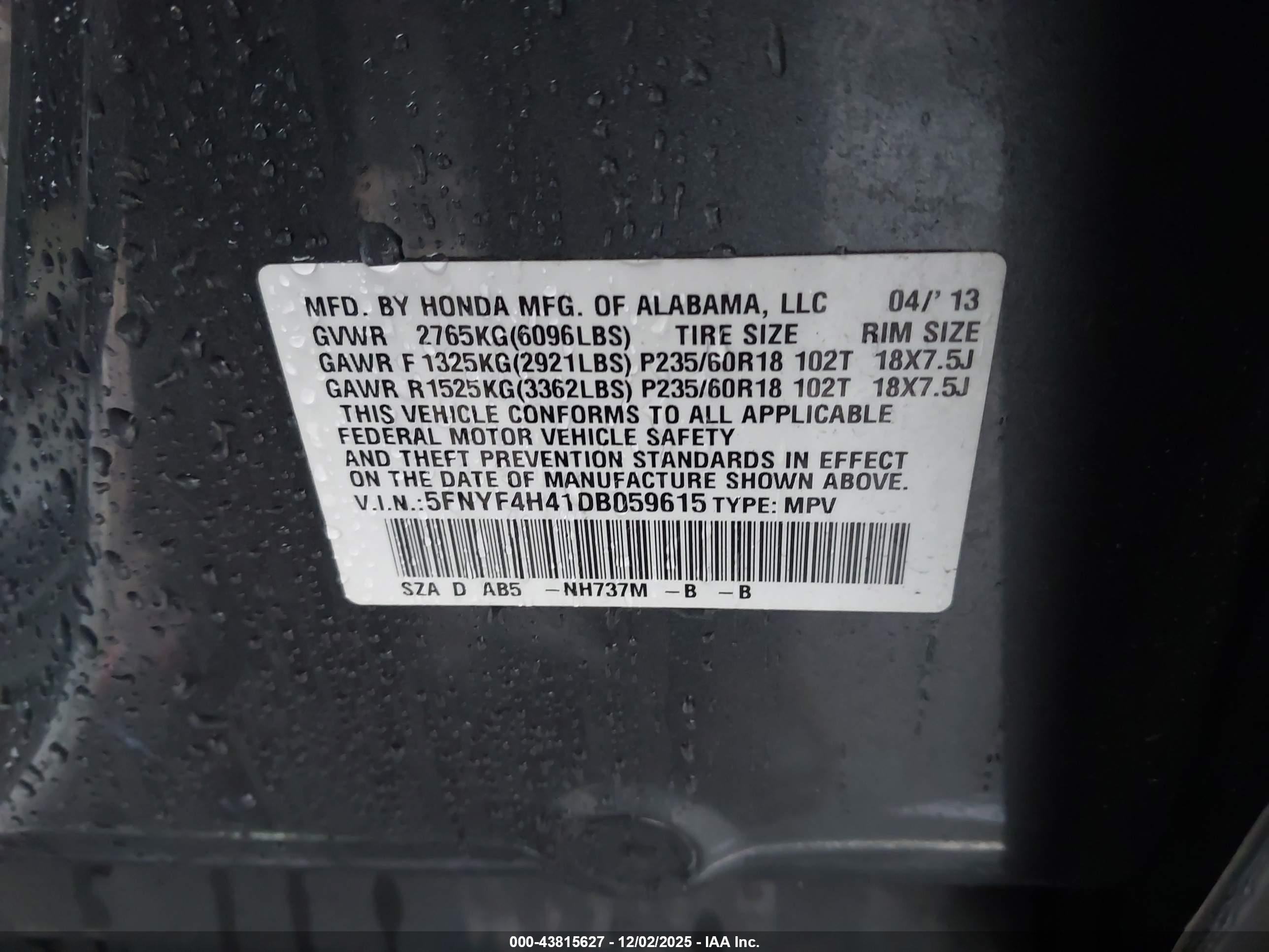 HONDA PILOT image 9