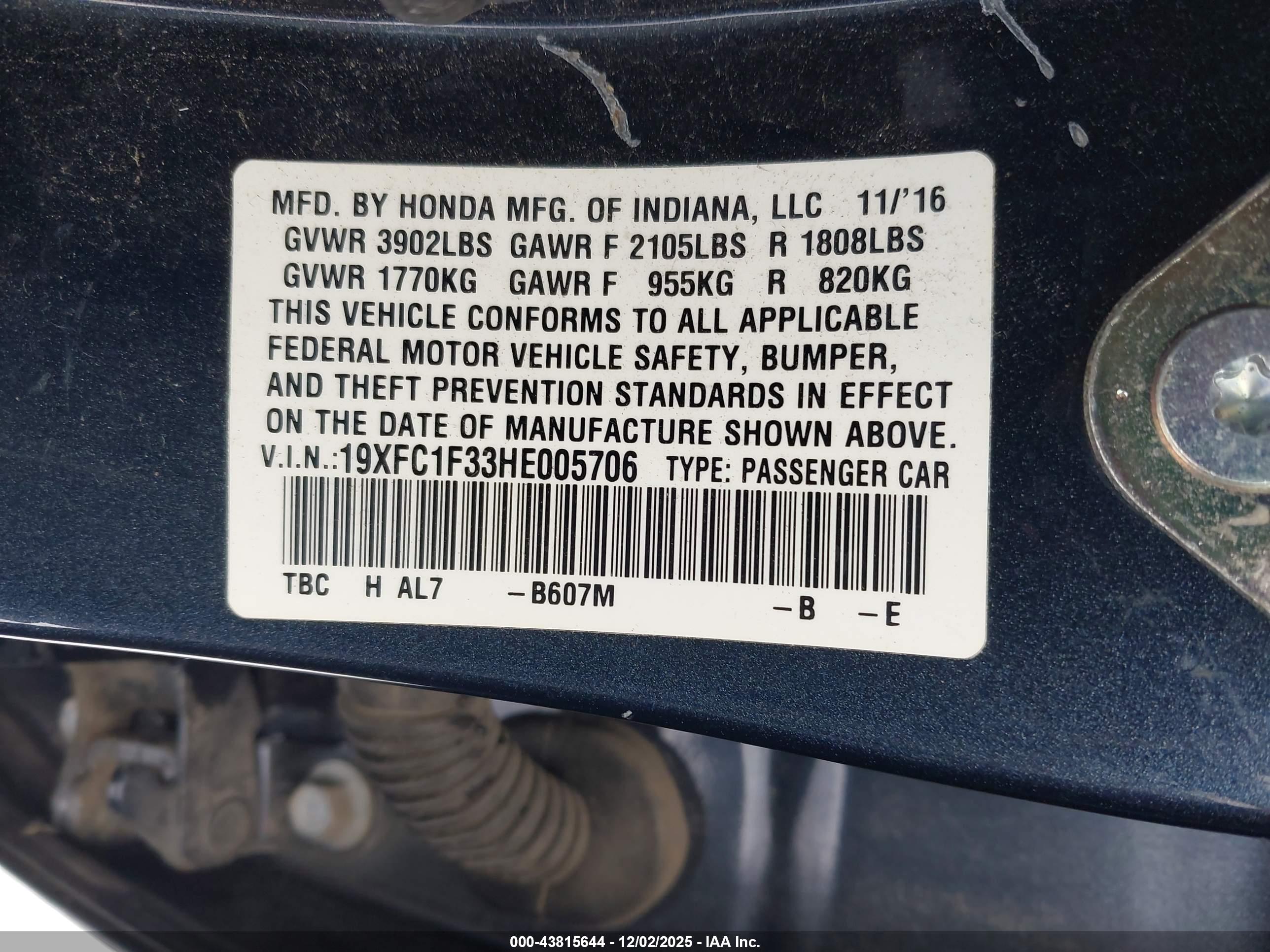 HONDA CIVIC image 9