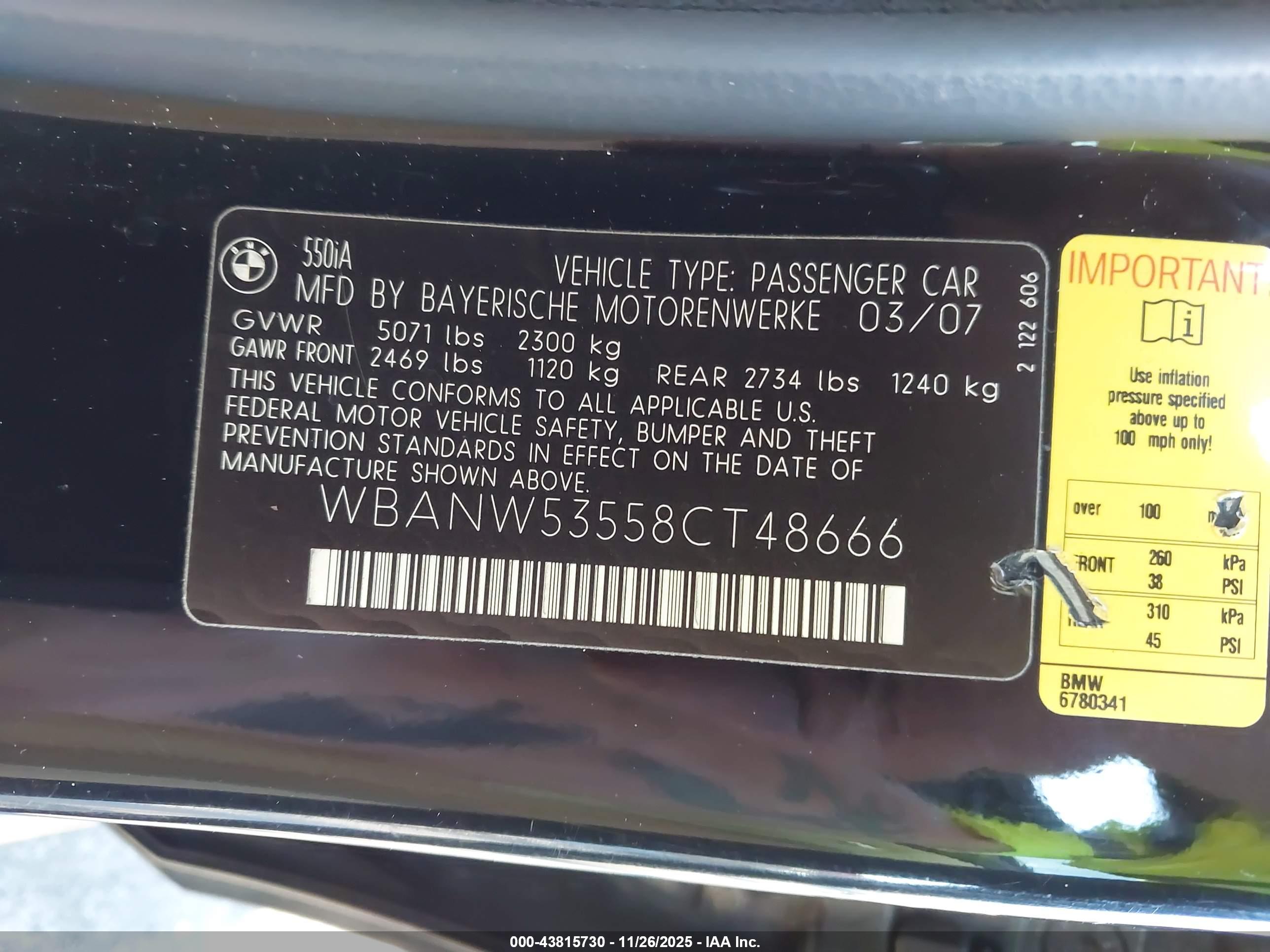 BMW 550I image 9