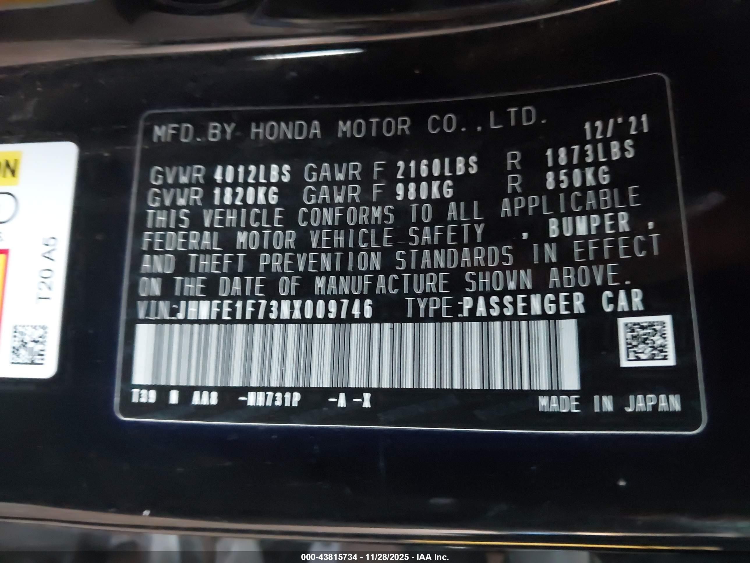 HONDA CIVIC image 9