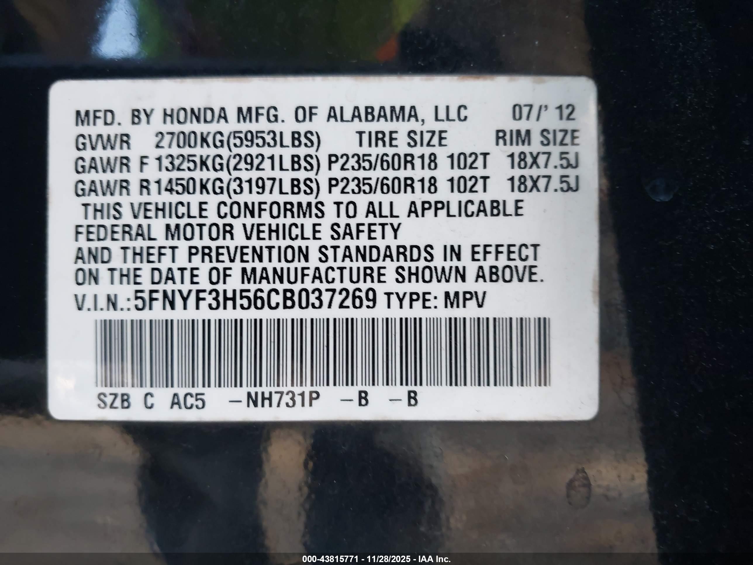 HONDA PILOT image 9