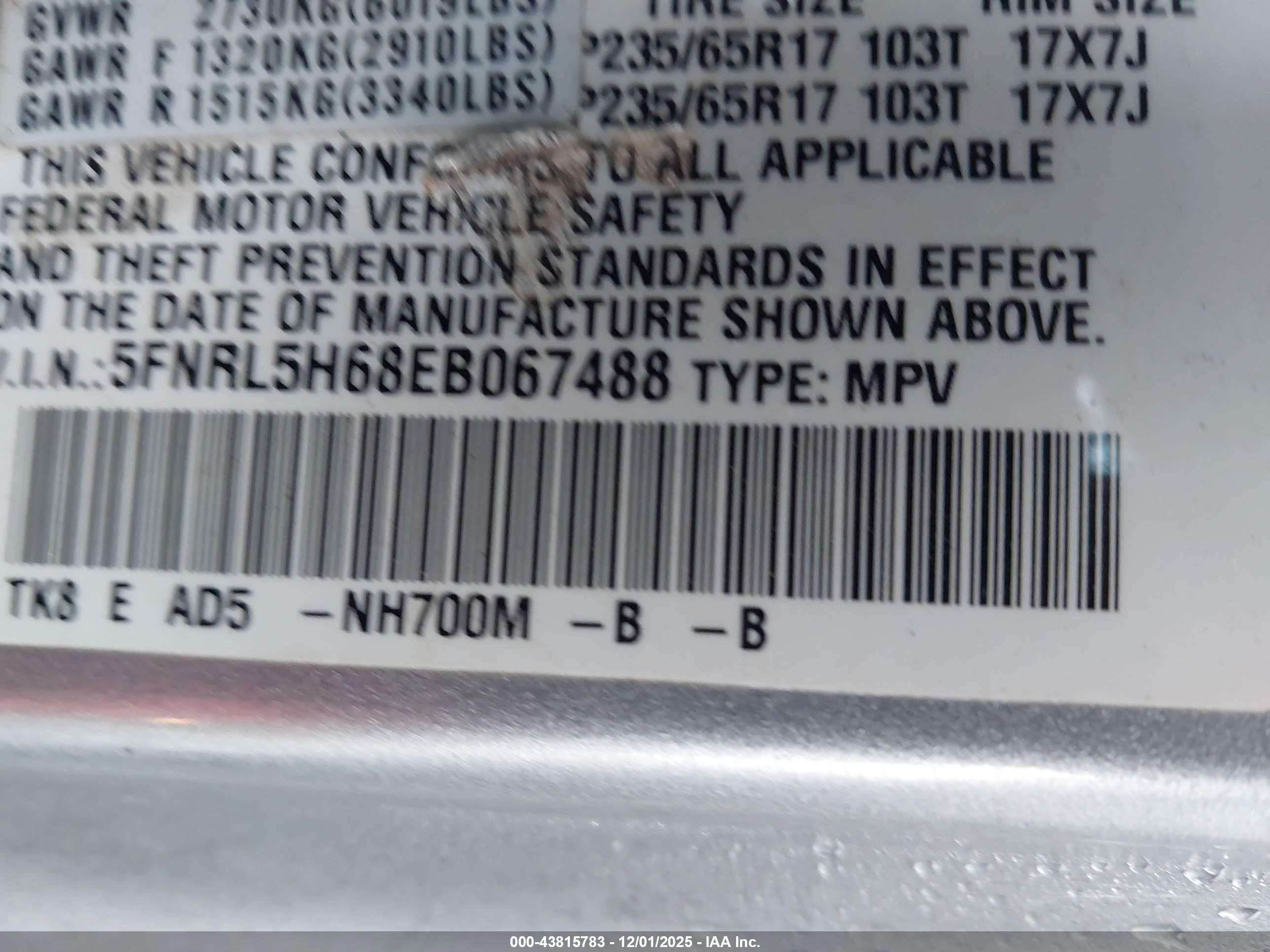 HONDA ODYSSEY image 9