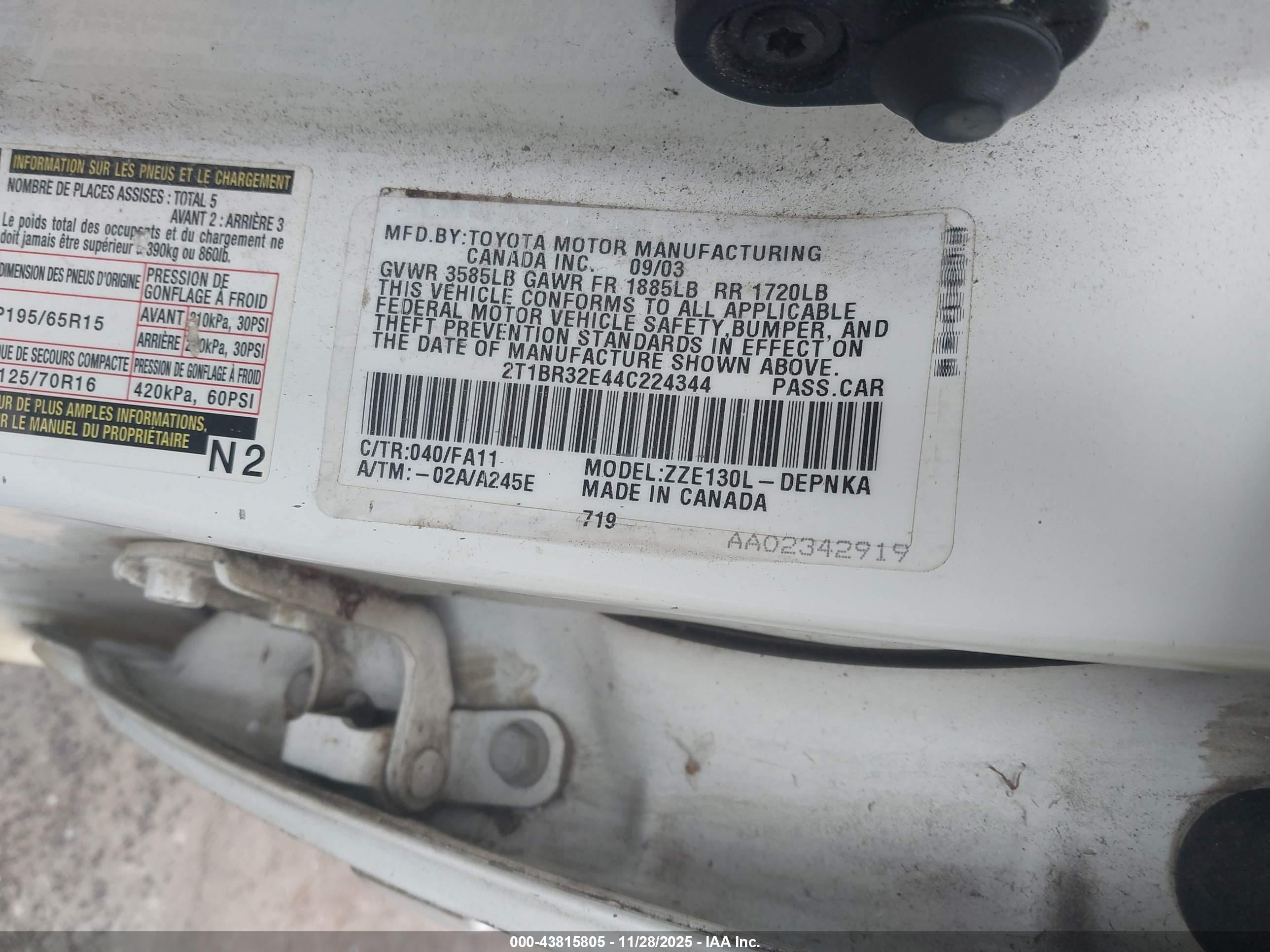 TOYOTA COROLLA image 9